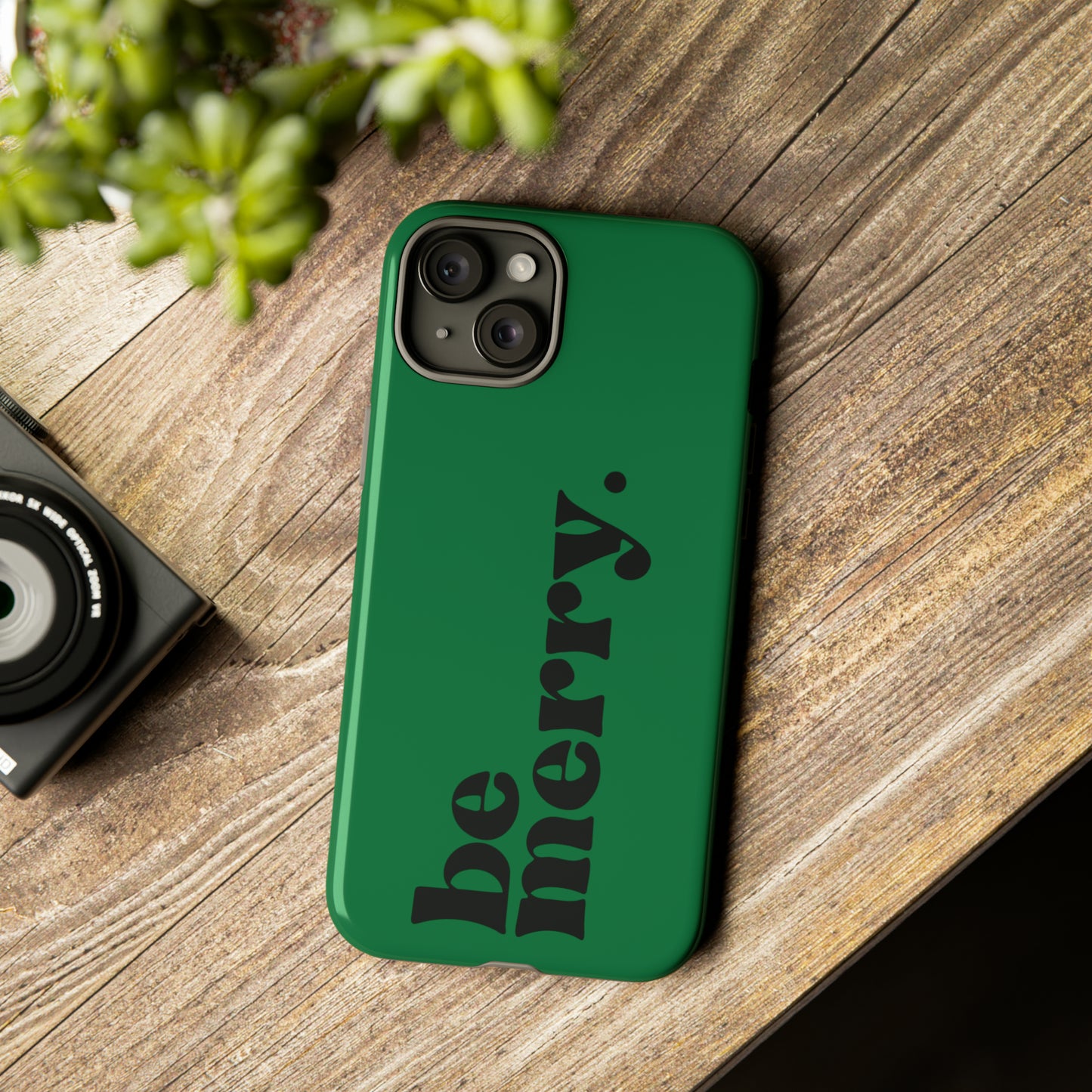be merry Christmas/ Holiday Apple iPhone Tough Cases