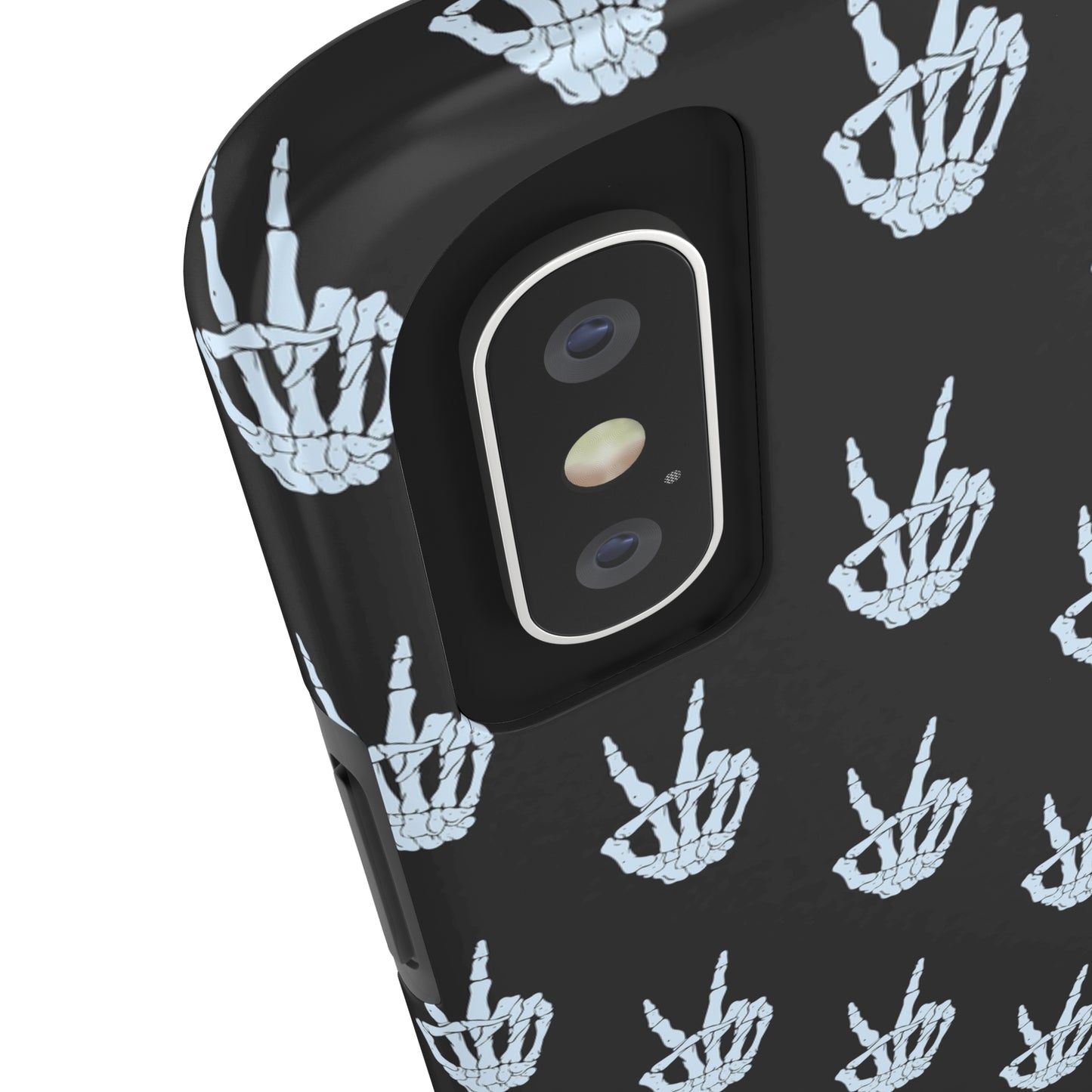 Skeleton Hand Peace Sign Tough Phone Cases