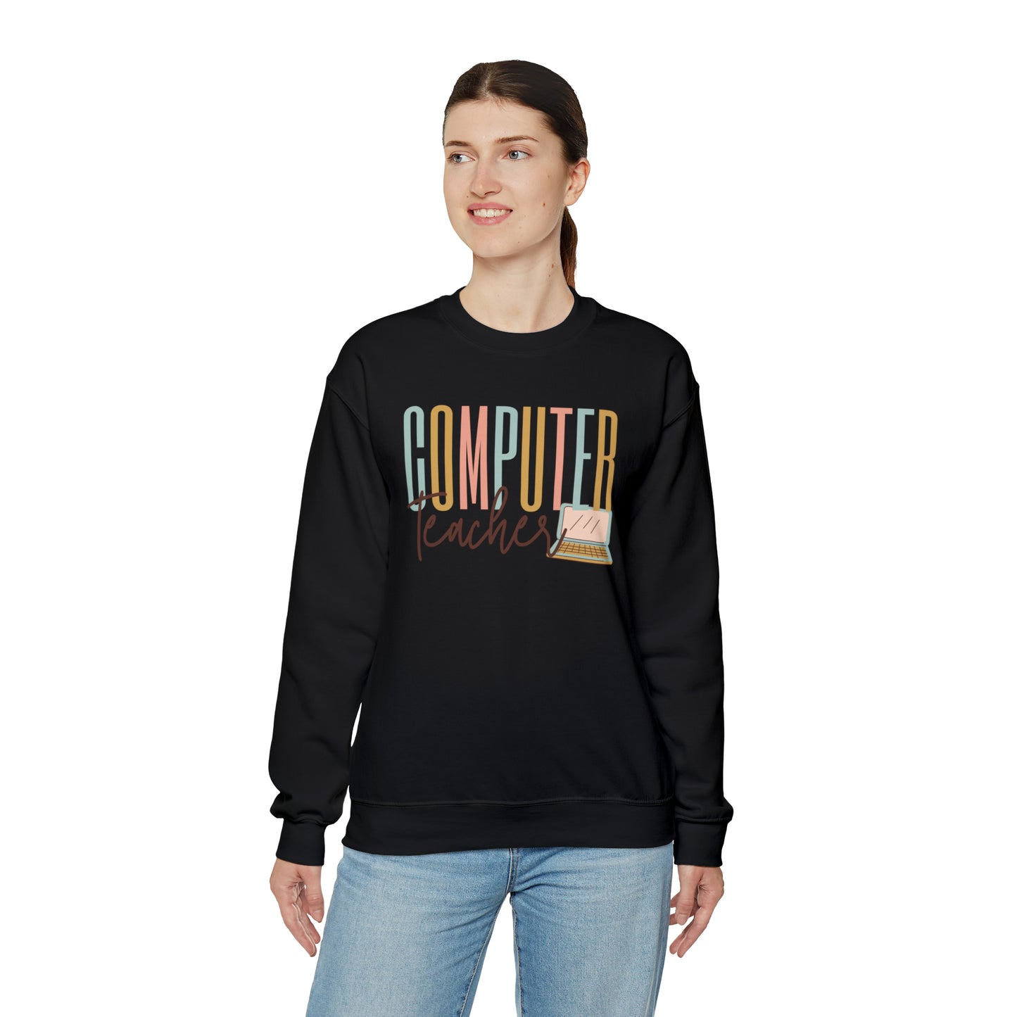Computer Teacher Heavyweight Crewneck Sweatshirt