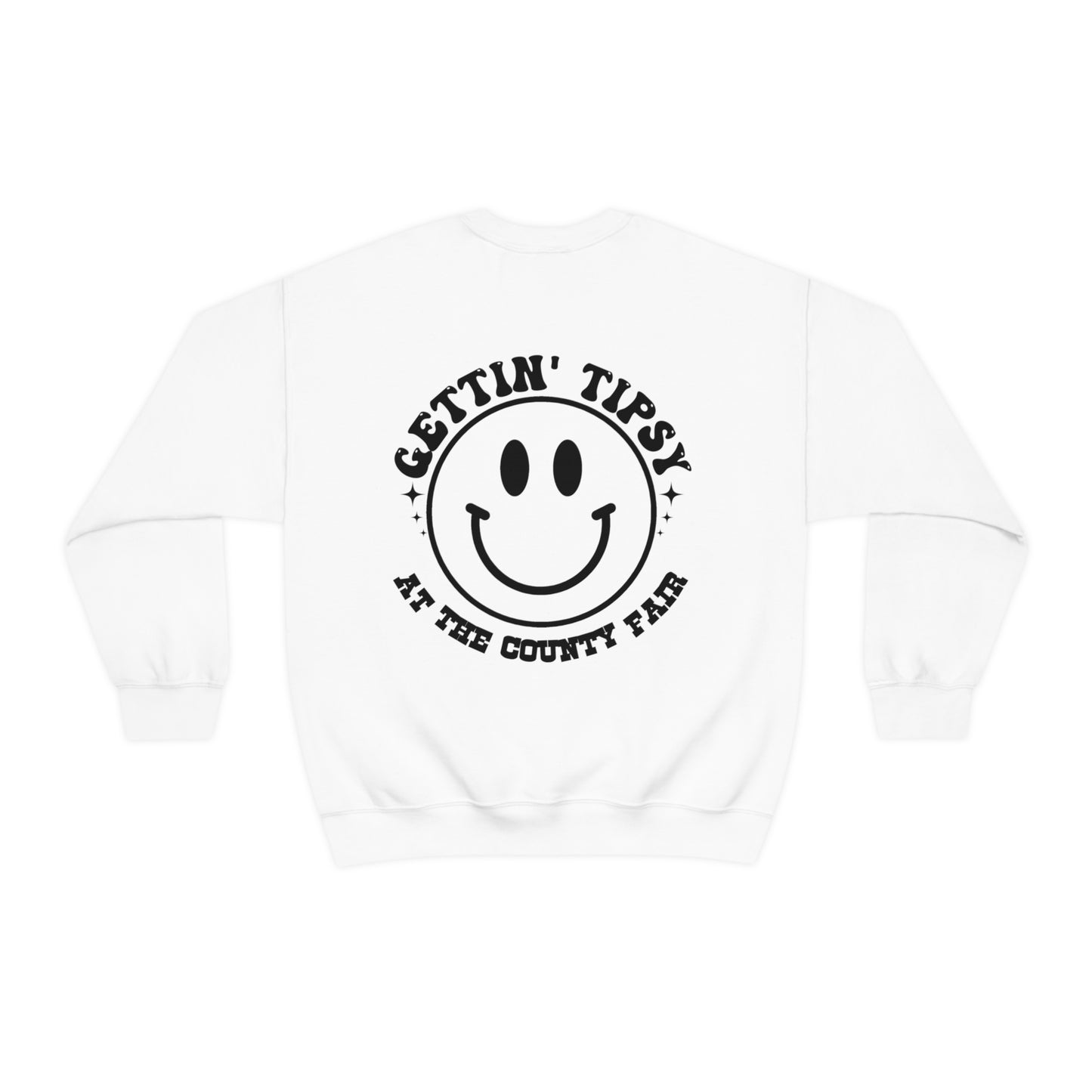 "Gettin' Tipsy at the County Fair" (Front & Back Design) - Unisex Heavy Blend™ Crewneck Sweatshirt
