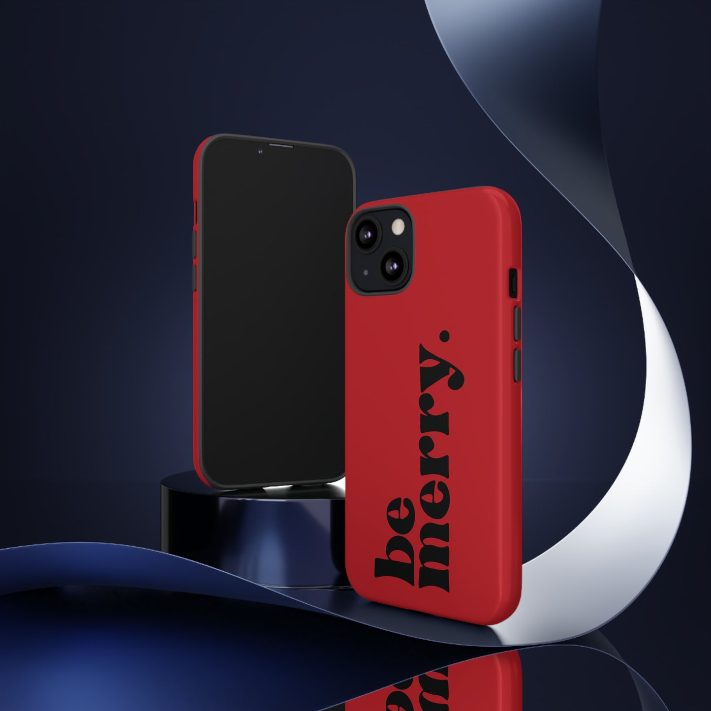 be merry Christmas/ Holiday Apple iPhone Tough Cases