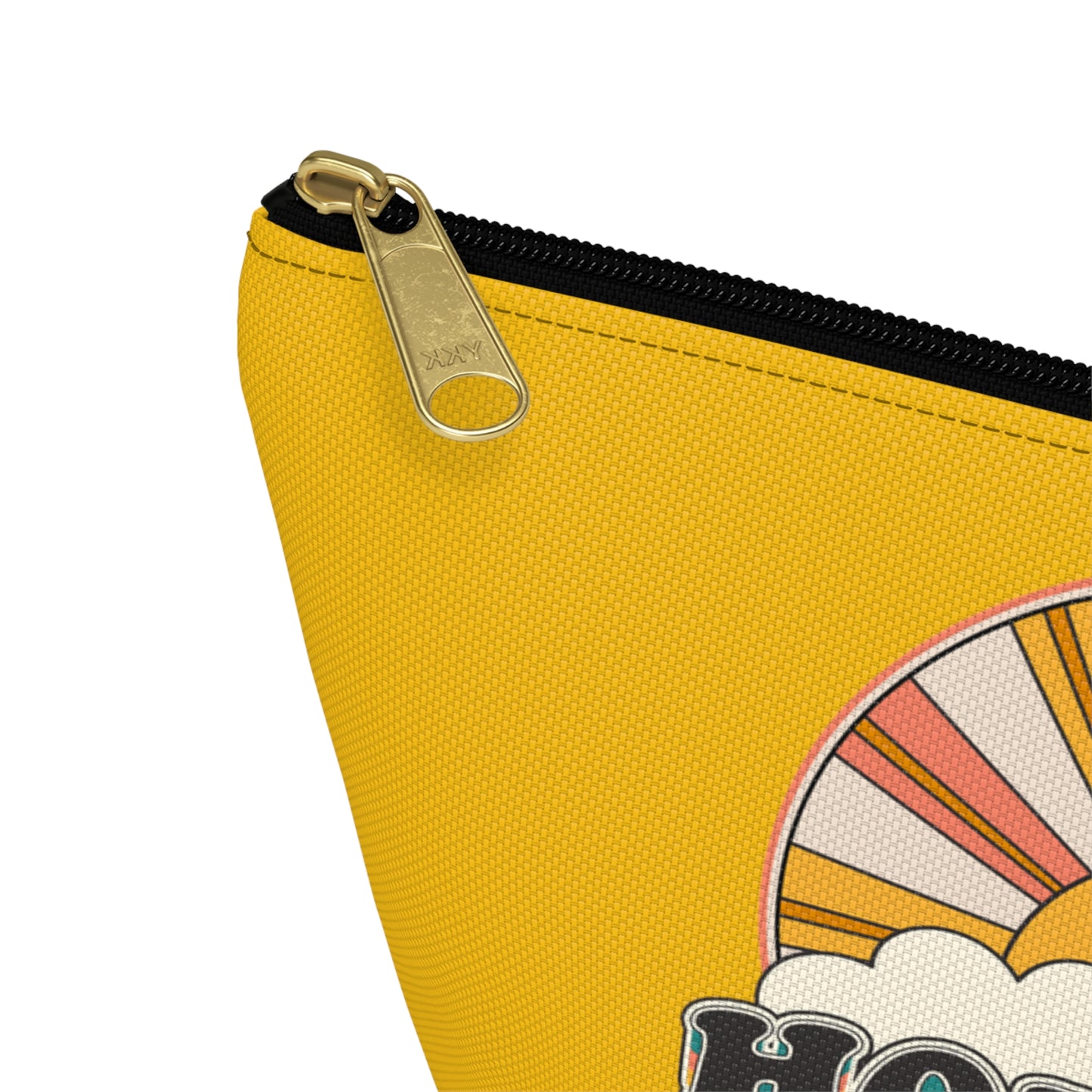 Christian Hopeful Rainbow Sunshine Print Design Accessory Pouch w T-bottom