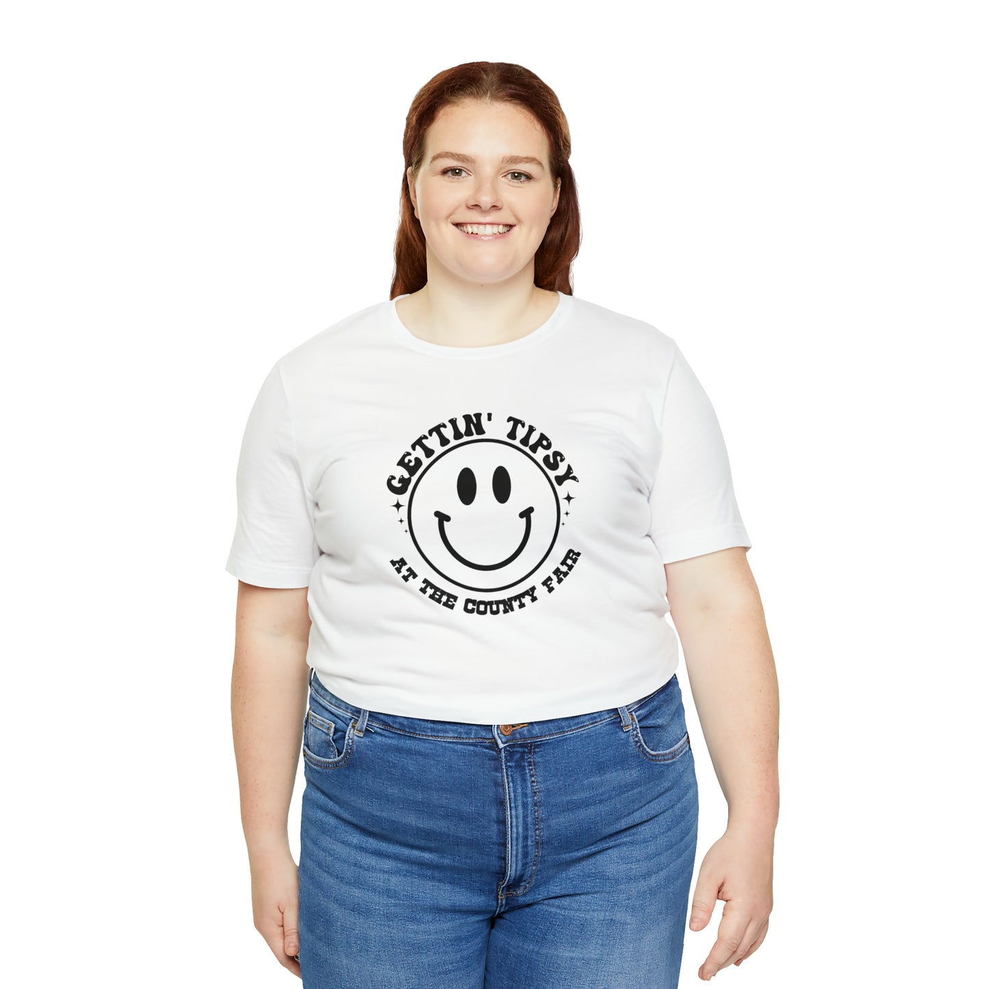 "Gettin' Tipsy at the County Fair" Unisex Jersey Short Sleeve Tee