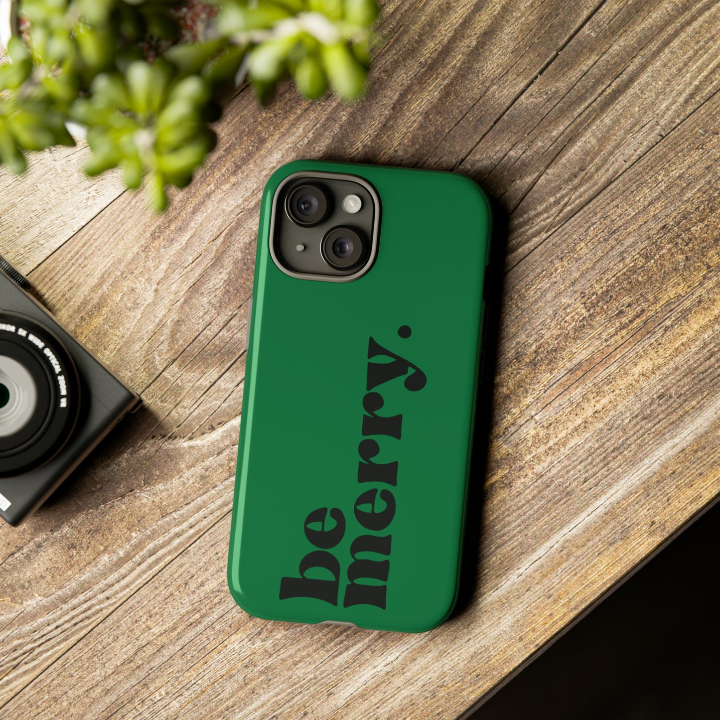 be merry Christmas/ Holiday Apple iPhone Tough Cases