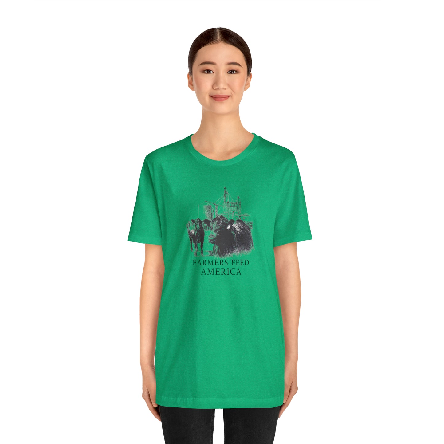 "Farmers Feed America" Unisex Jersey Short Sleeve Tee
