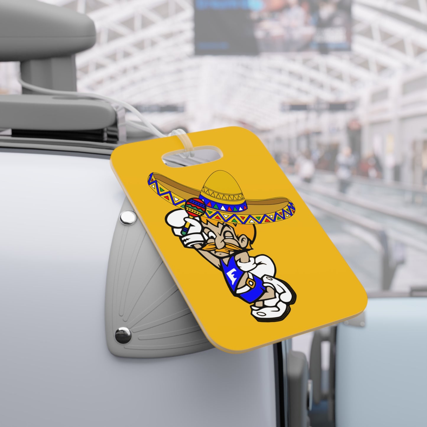 Sombrero Midget Luggage Tags - Yellow