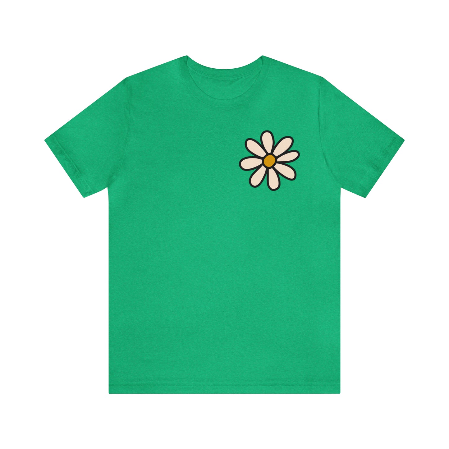 Distressed Daisy Love Like Jesus - Front and Back Design - T-Shirt
