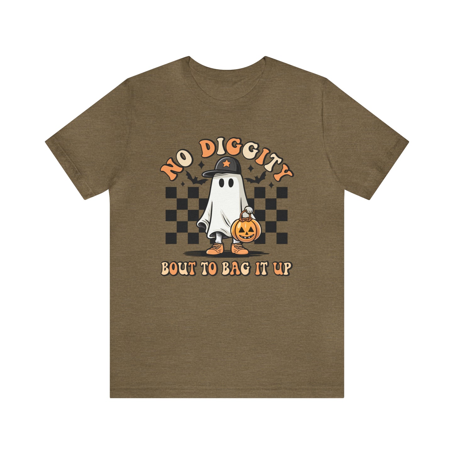 Halloween No Diggity Bout to Bag it Up T-Shirt