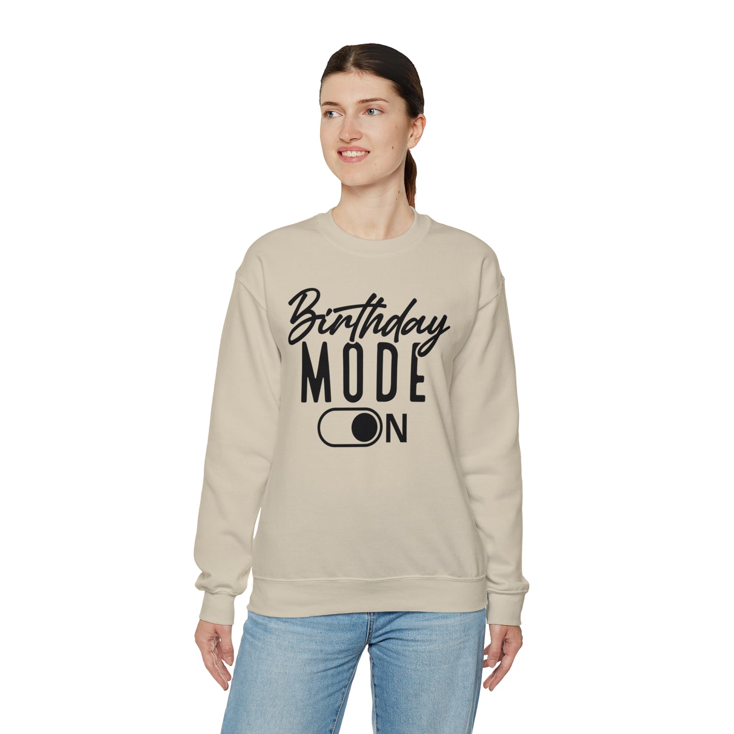 Birthday Mode On Heavy Blend™ Crewneck Sweatshirt