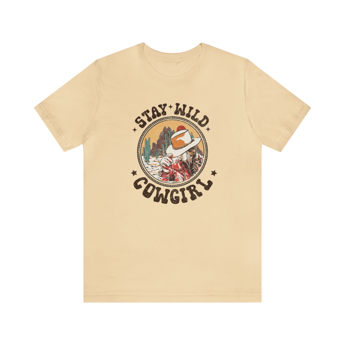 "Stay Wild Cowgirl" Unisex Jersey Short Sleeve Tee