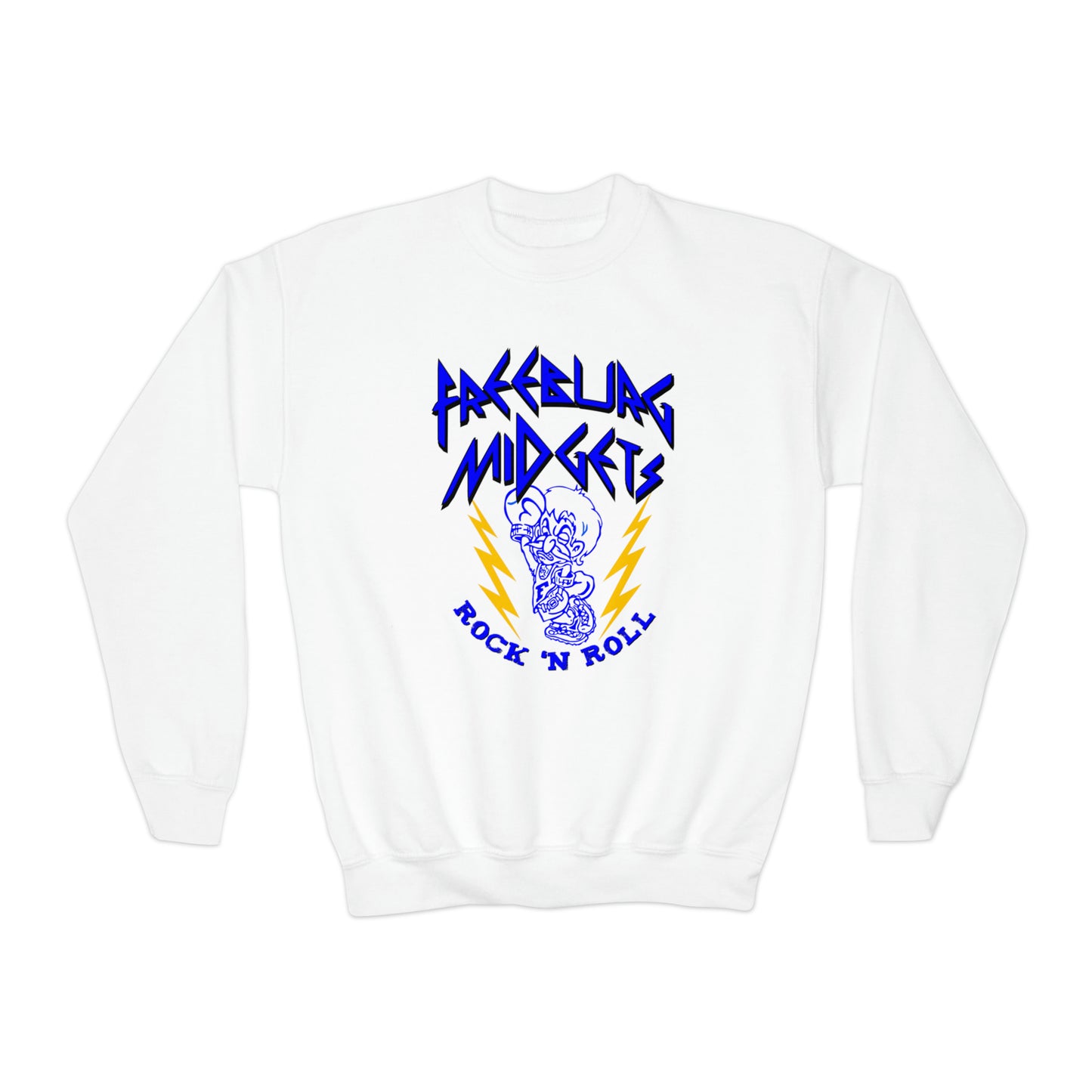 YOUTH Freeburg Midgets Rock and Roll Youth Crewneck Sweatshirt