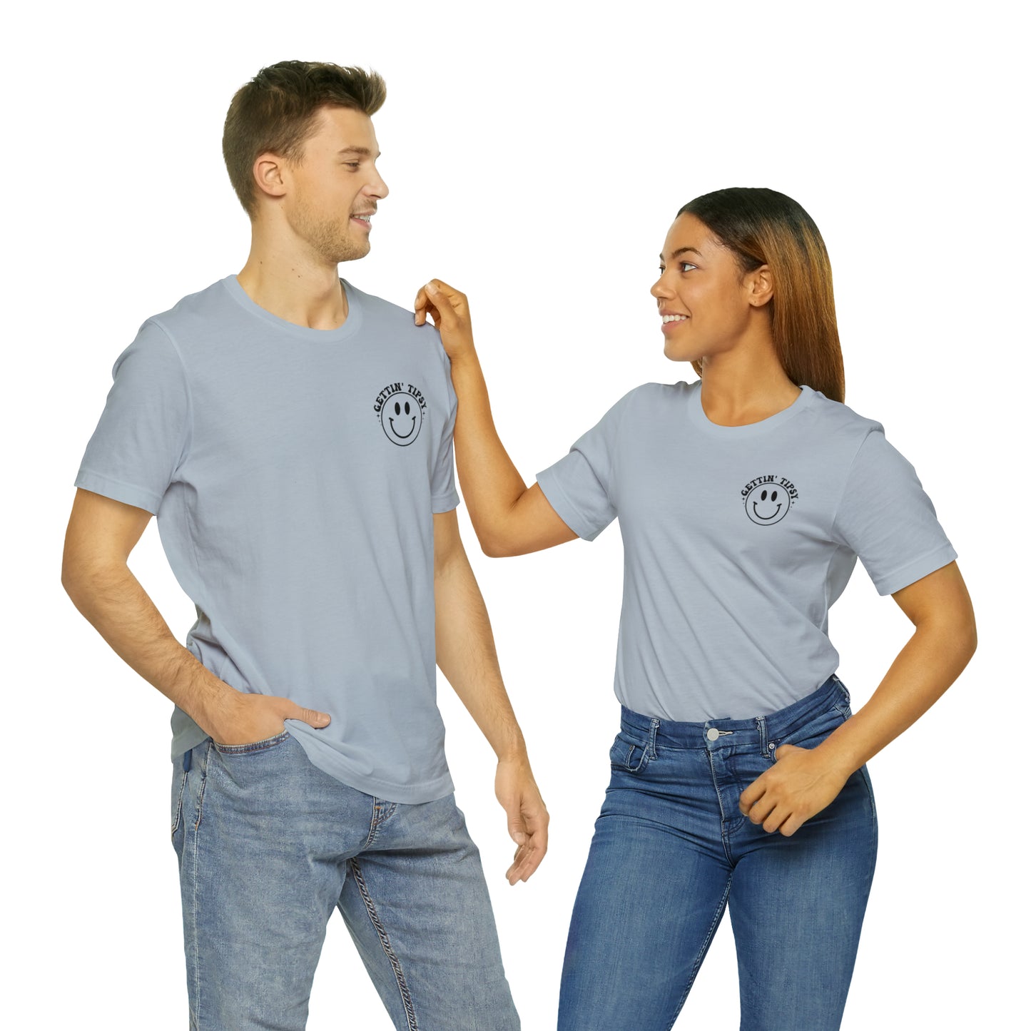 "Errbody in the Lake Gettin' Tipsy" (Front and Back Design) Unisex Jersey Short Sleeve Tee