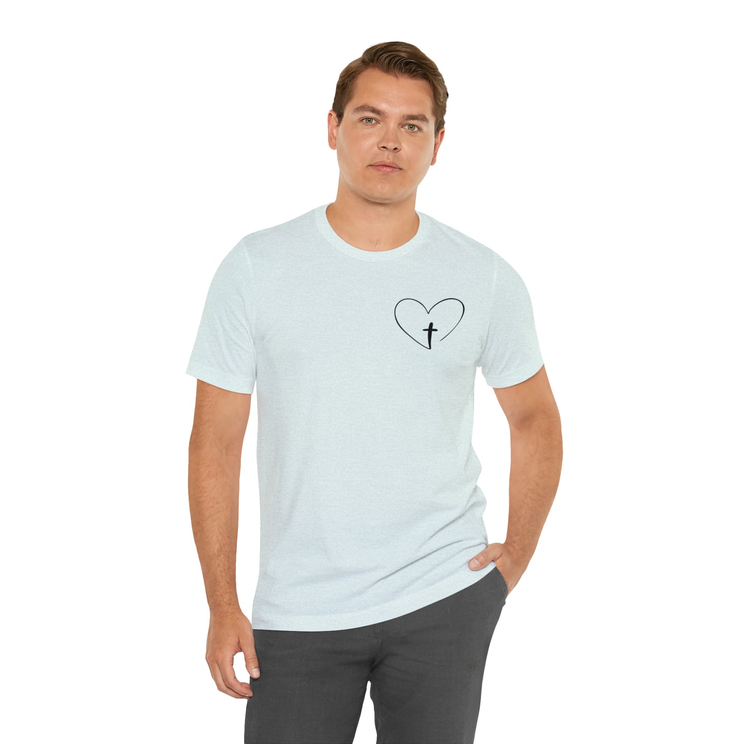 "Jesus Scripture" (Front and Back Design) Unisex Jersey Short Sleeve Tee