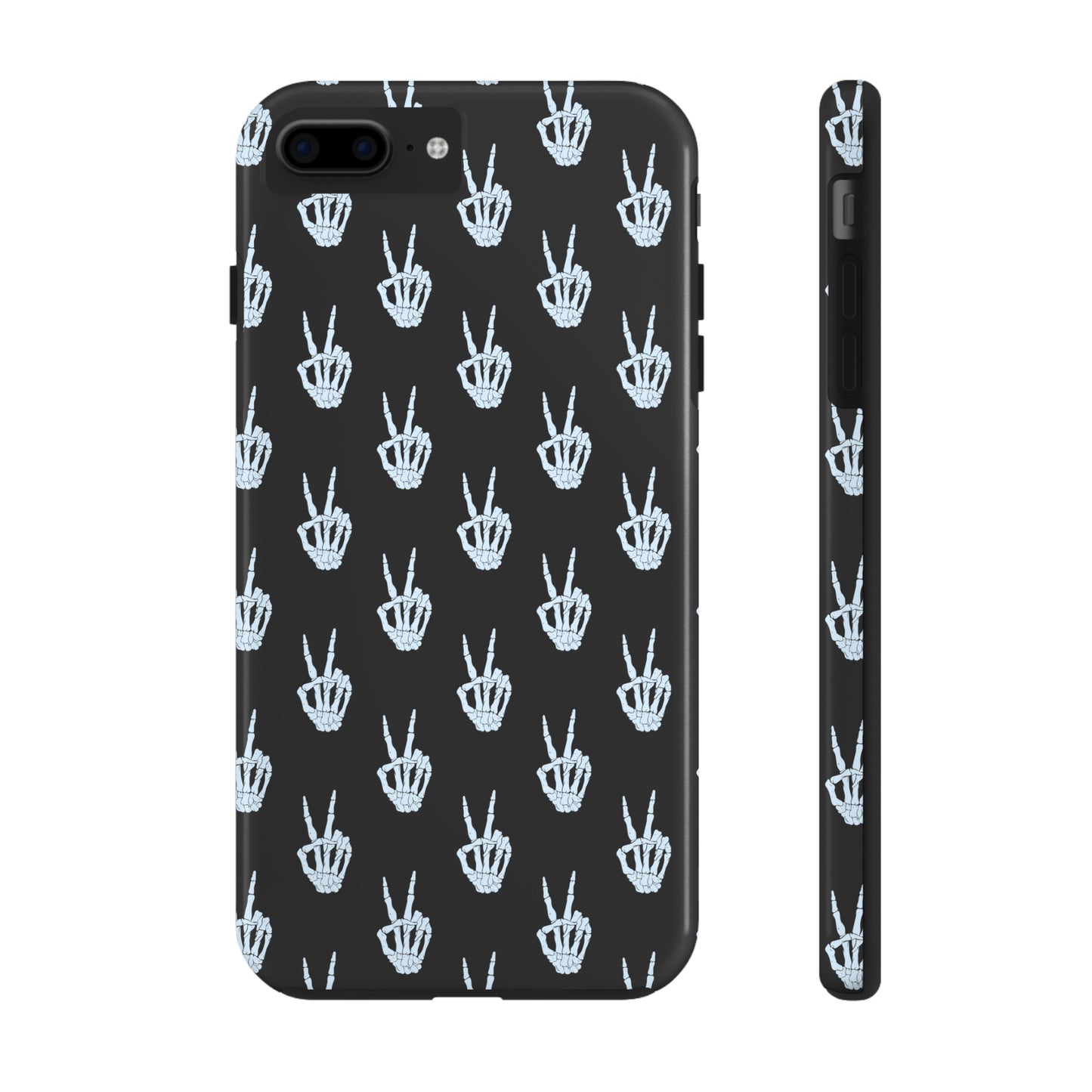 Skeleton Hand Peace Sign Tough Phone Cases