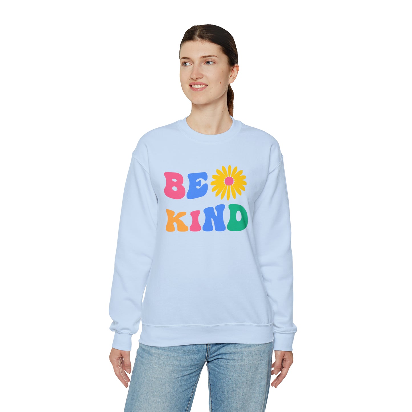 Be Kind Retro Warm Colored Unisex Heavy Blend™ Crewneck Sweatshirt