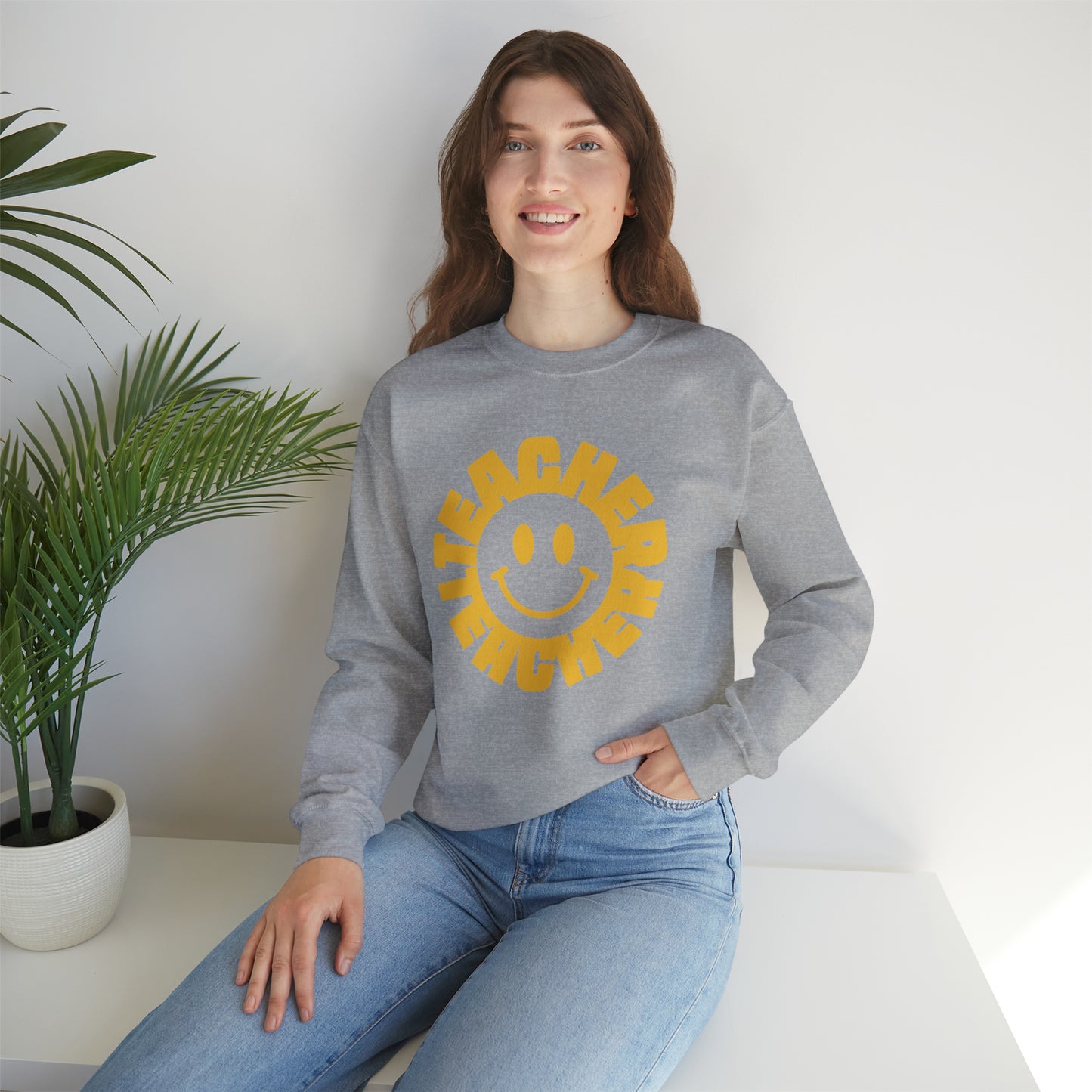 Teacher Sun Unisex Heavy Blend™ Crewneck Sweatshirt