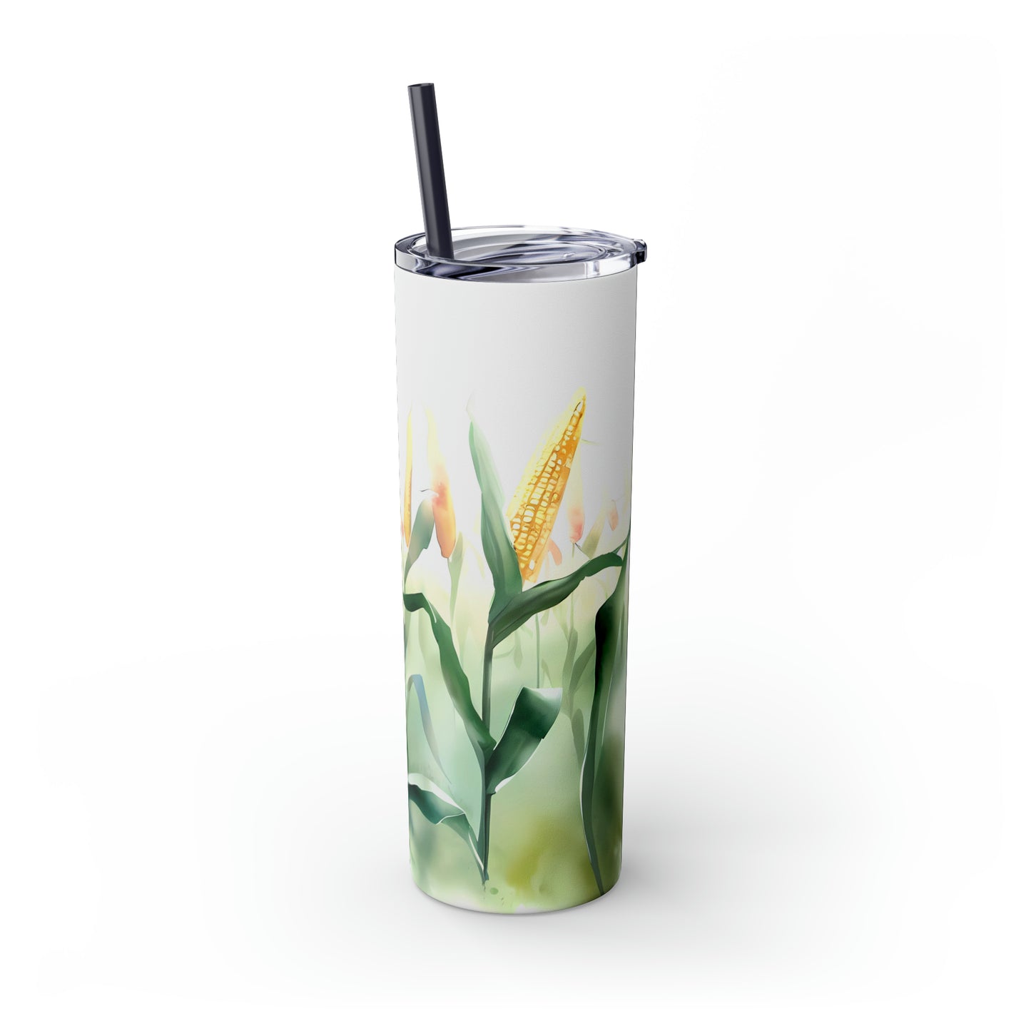 Corn Field/ Field of Corn/ Corn Husks Skinny Tumbler with Straw, 20oz
