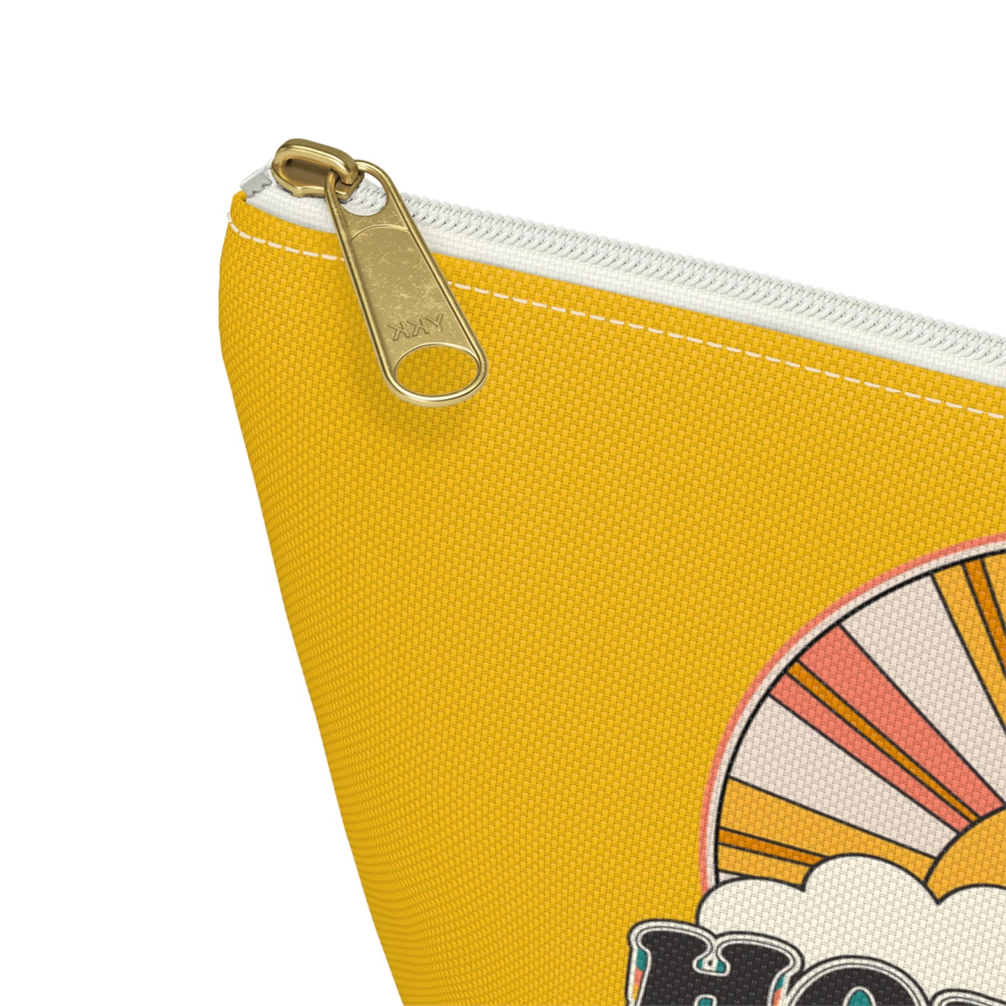 Christian Hopeful Rainbow Sunshine Print Design Accessory Pouch w T-bottom