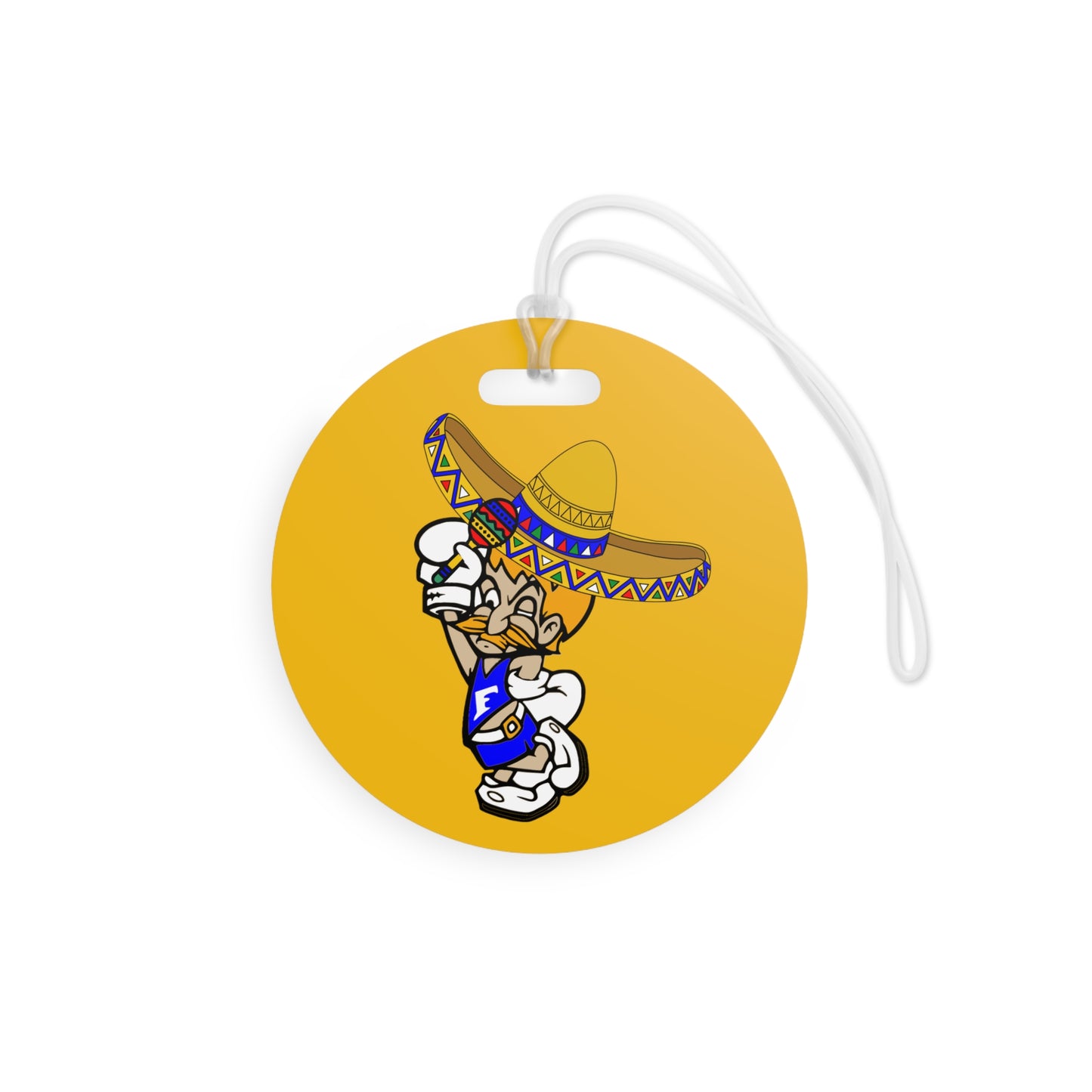 Sombrero Midget Luggage Tags - Yellow
