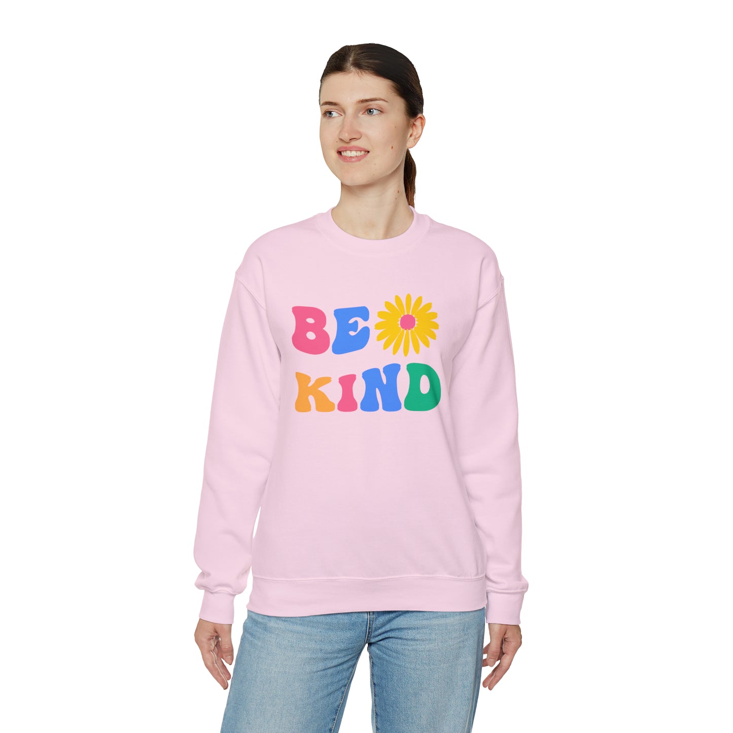Be Kind Retro Warm Colored Unisex Heavy Blend™ Crewneck Sweatshirt