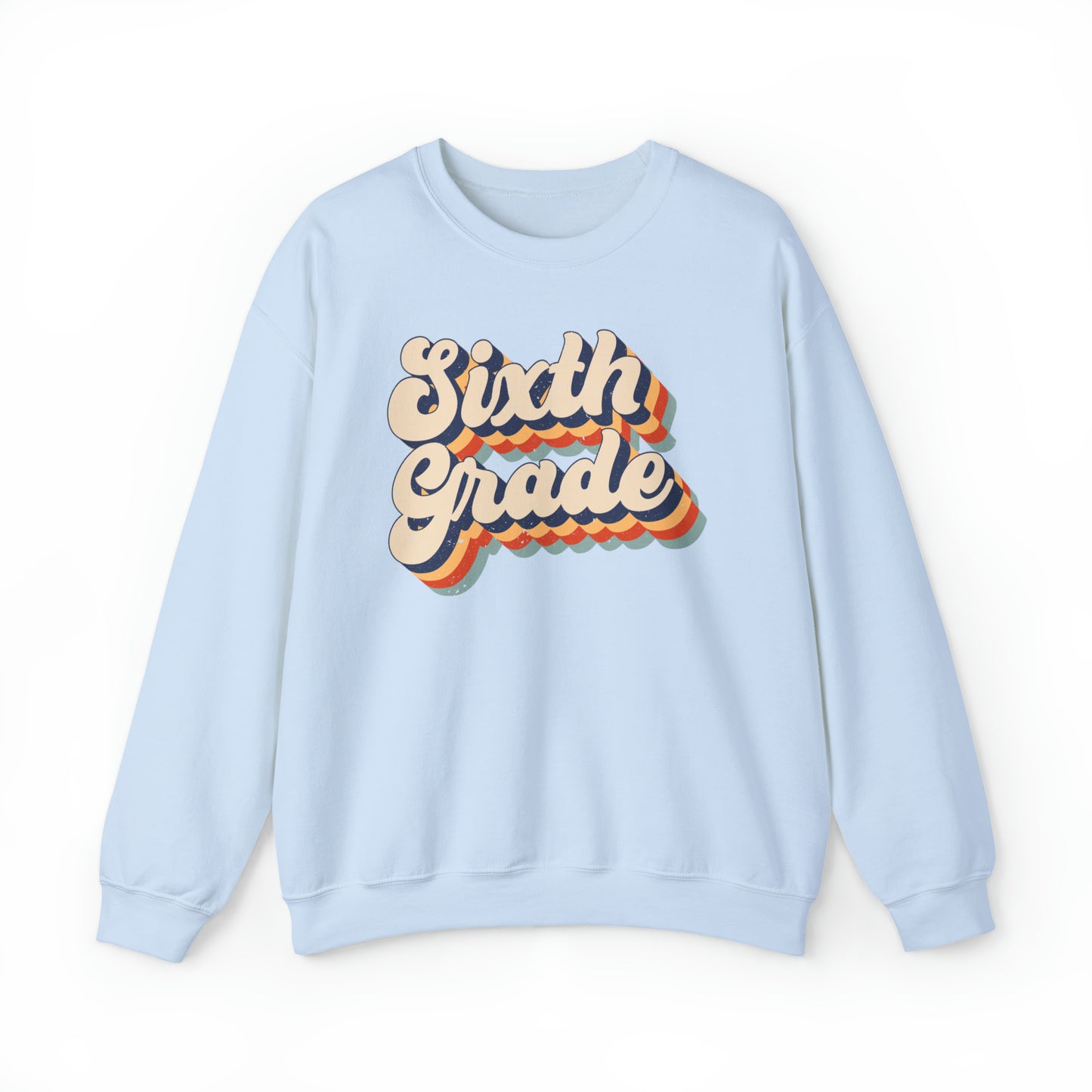 Retro Sixth Grade Unisex Heavy Blend™ Crewneck Sweatshirt