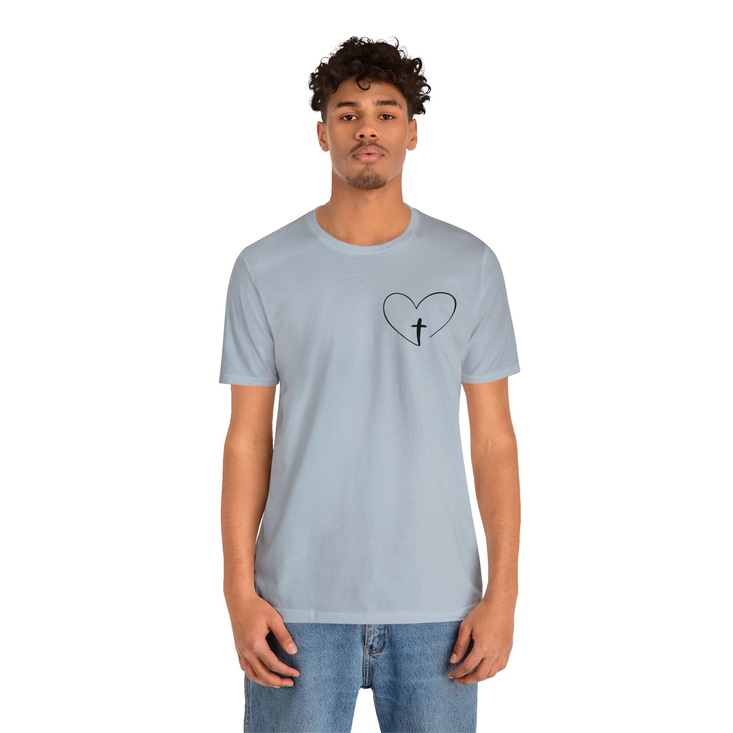 "Jesus Scripture" (Front and Back Design) Unisex Jersey Short Sleeve Tee