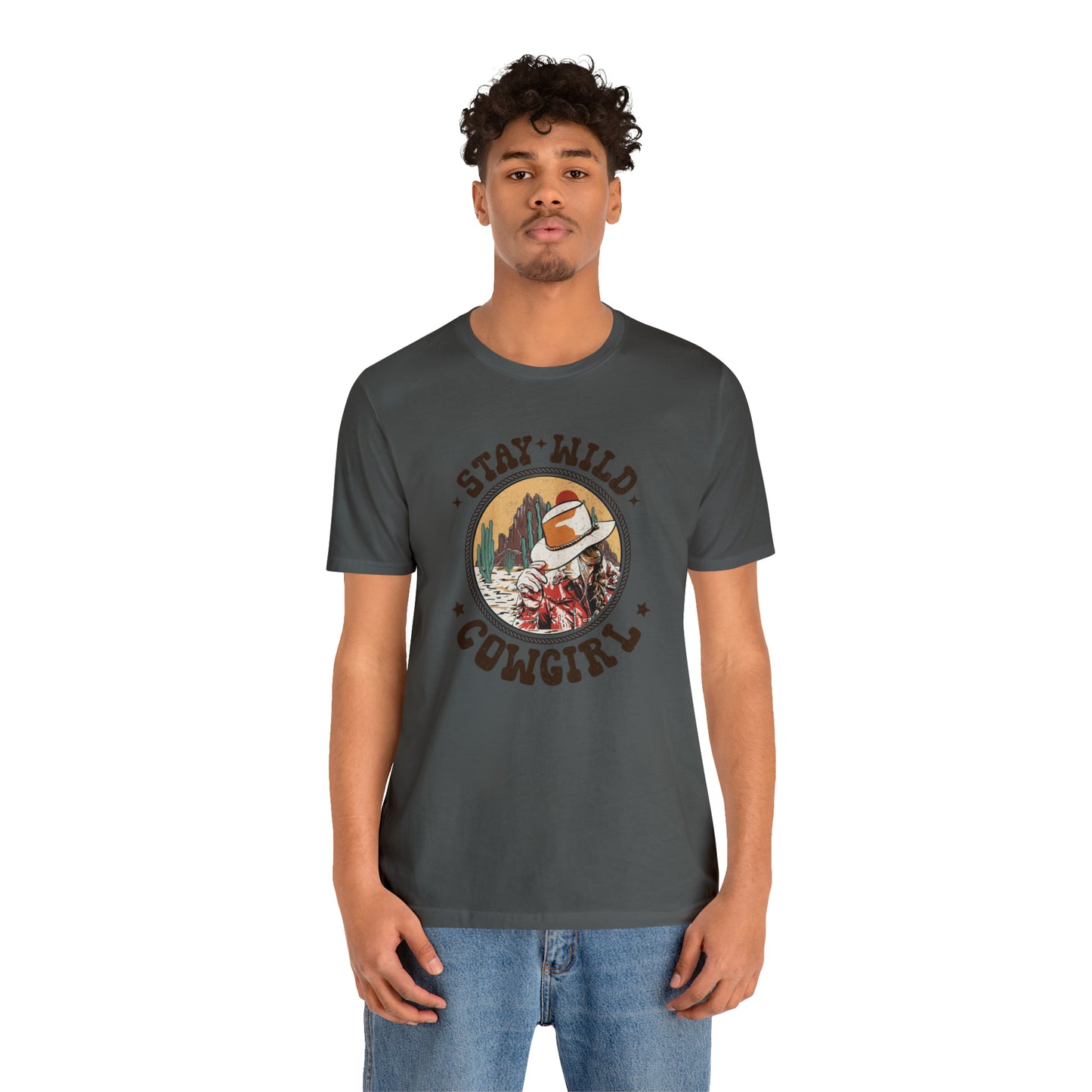 "Stay Wild Cowgirl" Unisex Jersey Short Sleeve Tee