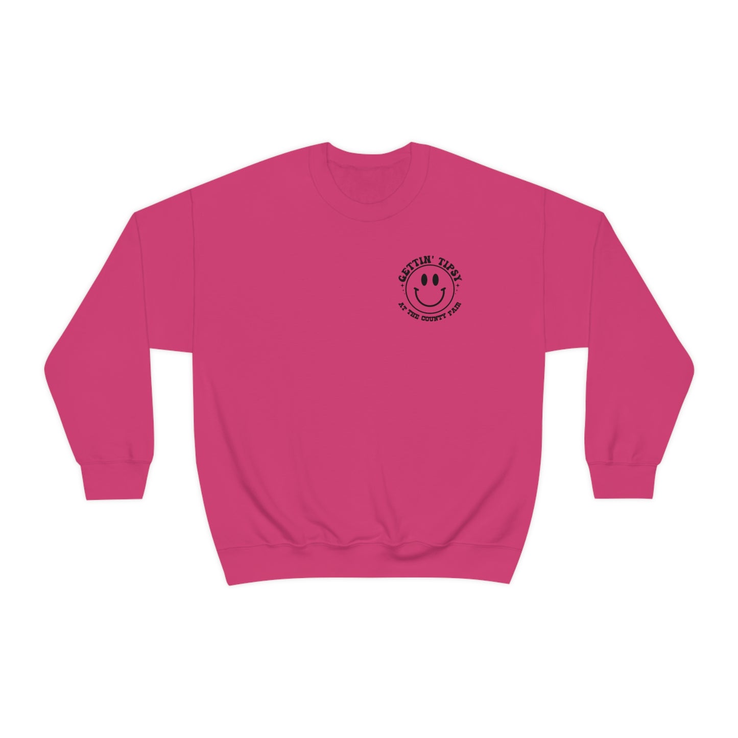 "Gettin' Tipsy at the County Fair" (Front & Back Design) - Unisex Heavy Blend™ Crewneck Sweatshirt