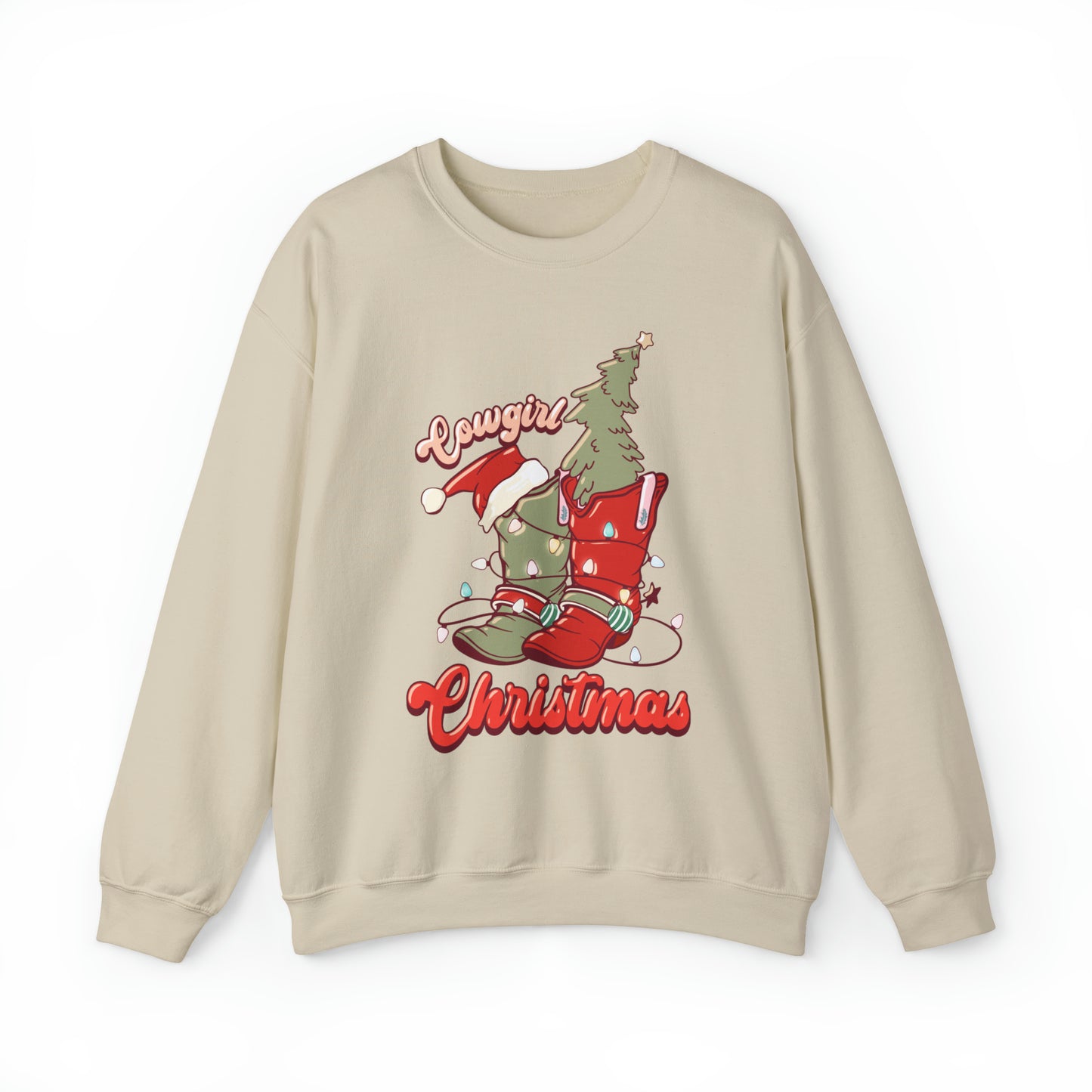 Cowgirl Christmas Unisex Heavy Blend™ Crewneck Sweatshirt