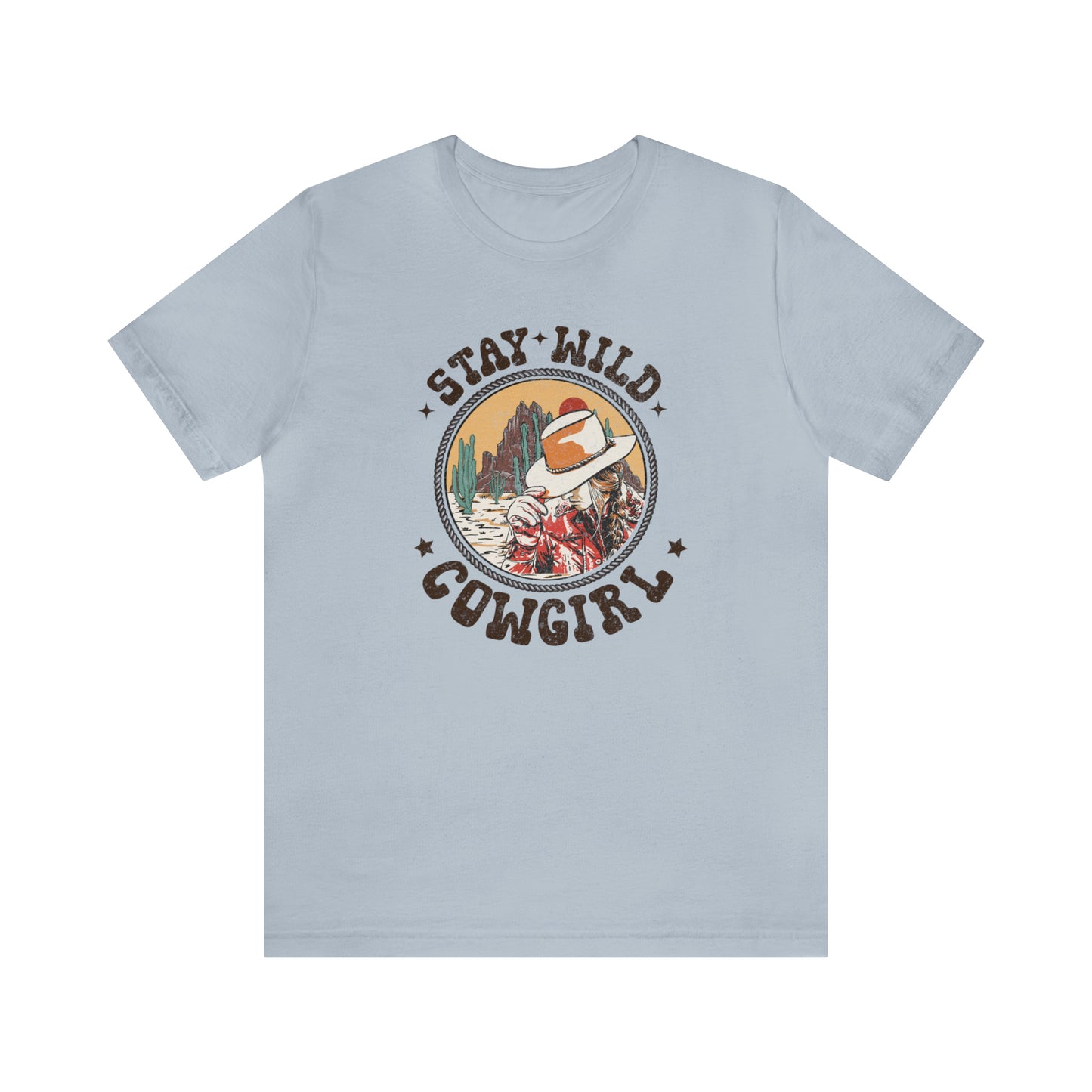 "Stay Wild Cowgirl" Unisex Jersey Short Sleeve Tee