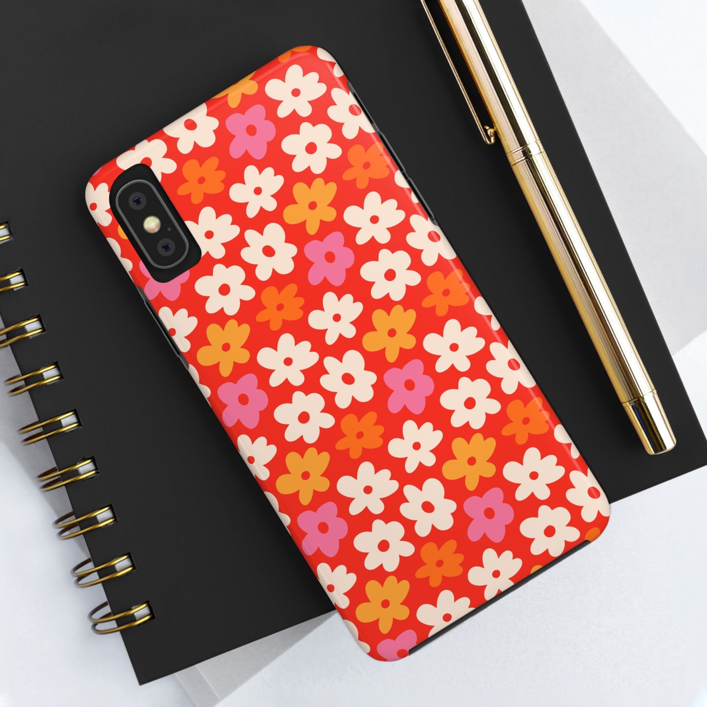 Flower Retro Tough Phone Cases
