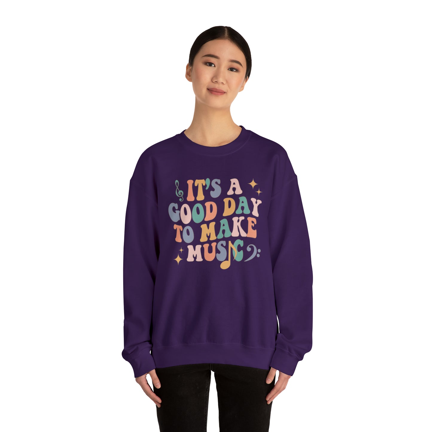 It's a Good Day to Make Music Heavyweight Crewneck Sweatshirt