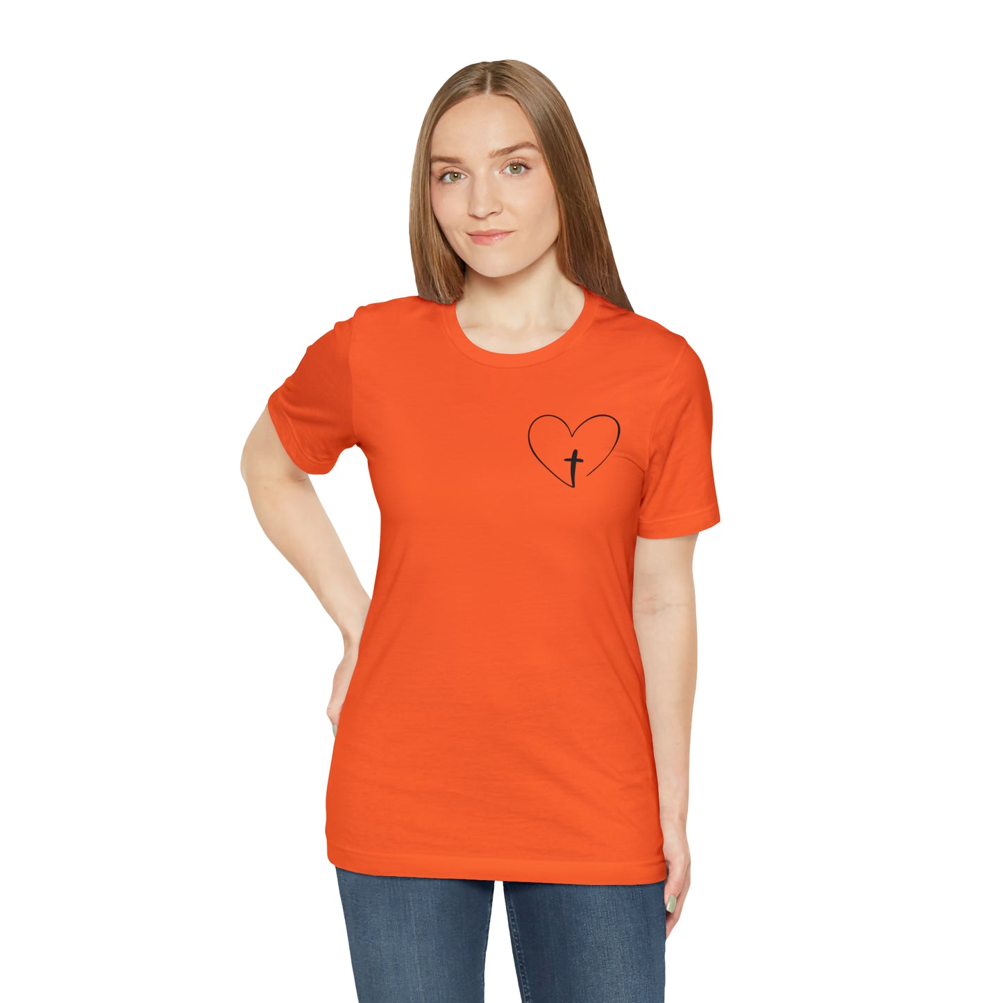 "Jesus Scripture" (Front and Back Design) Unisex Jersey Short Sleeve Tee