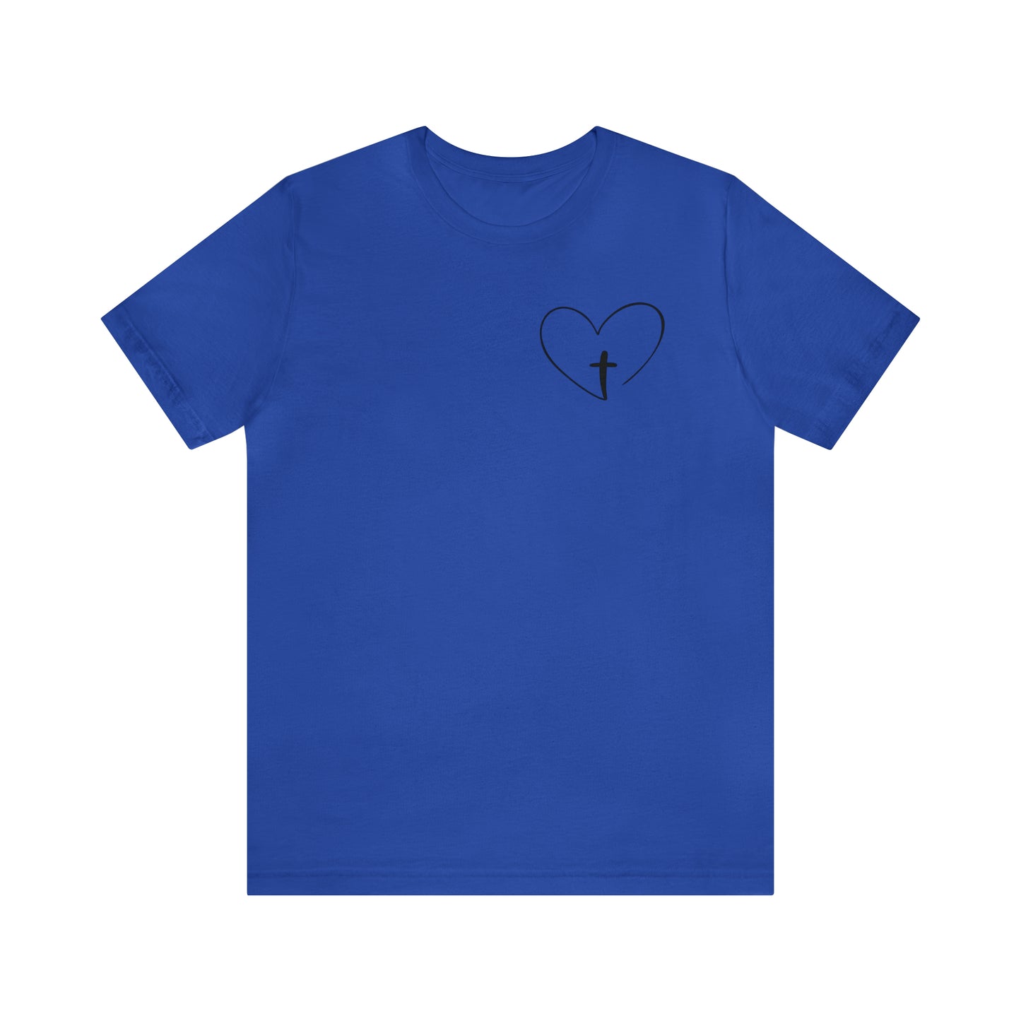 "Jesus Scripture" (Front and Back Design) Unisex Jersey Short Sleeve Tee