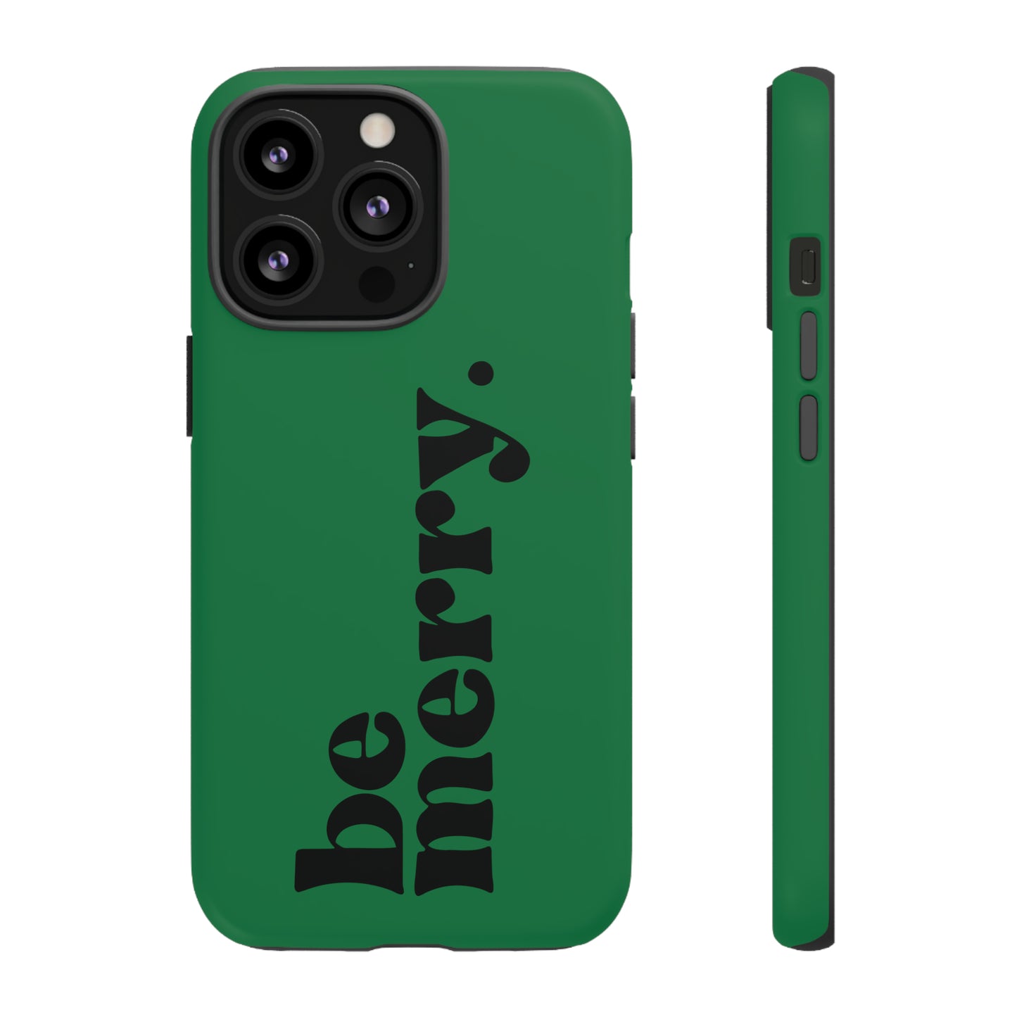 be merry Christmas/ Holiday Apple iPhone Tough Cases