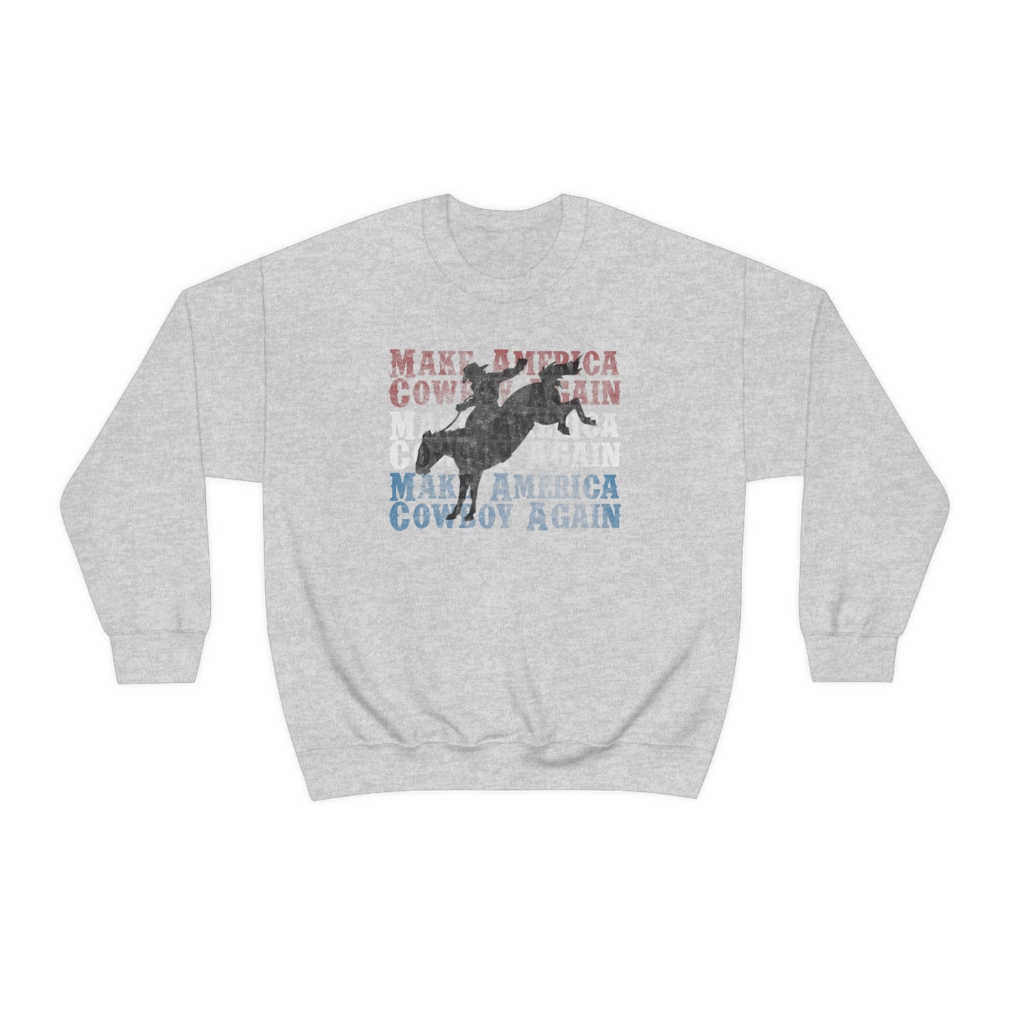 "Make America Cowboy Again" - Unisex Heavy Blend™ Crewneck Sweatshirt