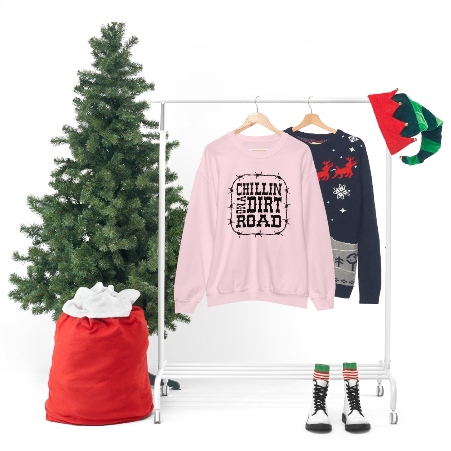 "Chillin' on a Dirt Road" - Unisex Heavy Blend™ Crewneck Sweatshirt