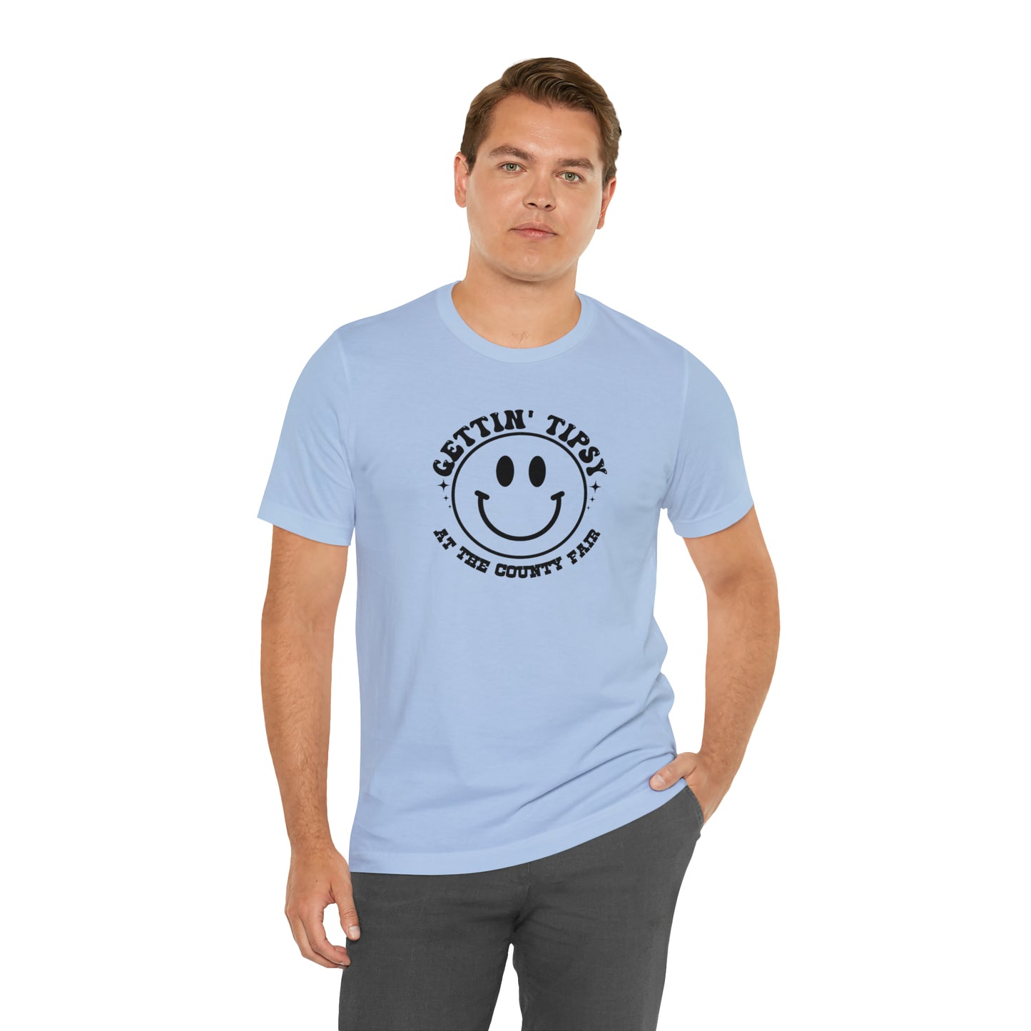 "Gettin' Tipsy at the County Fair" Unisex Jersey Short Sleeve Tee