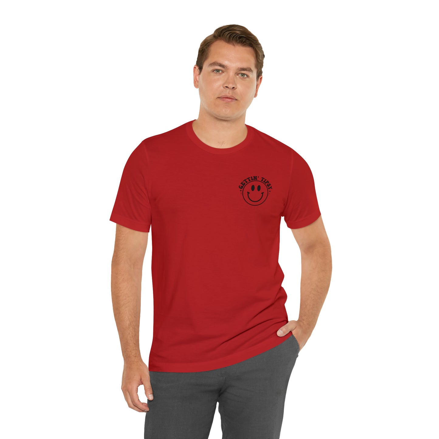 "Errbody in the Lake Gettin' Tipsy" (Front and Back Design) Unisex Jersey Short Sleeve Tee