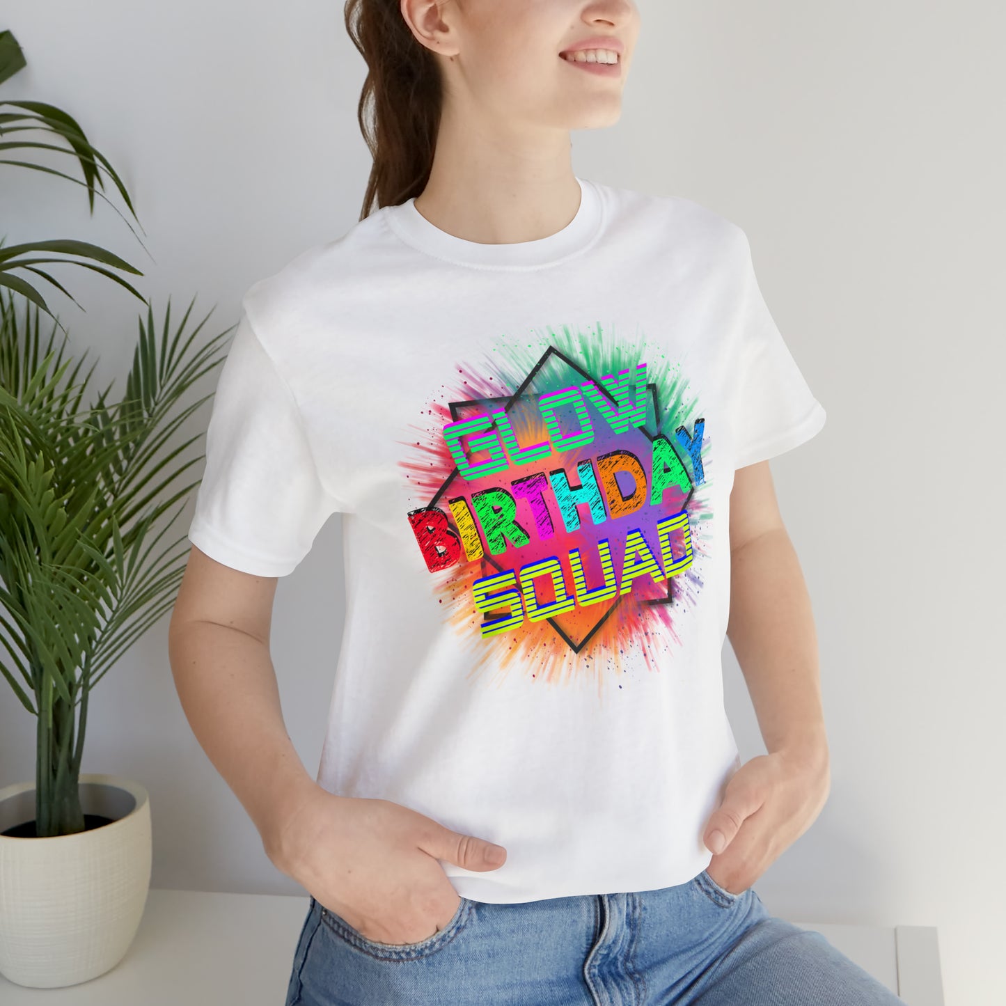 Glow Birthday Squad T-Shirt
