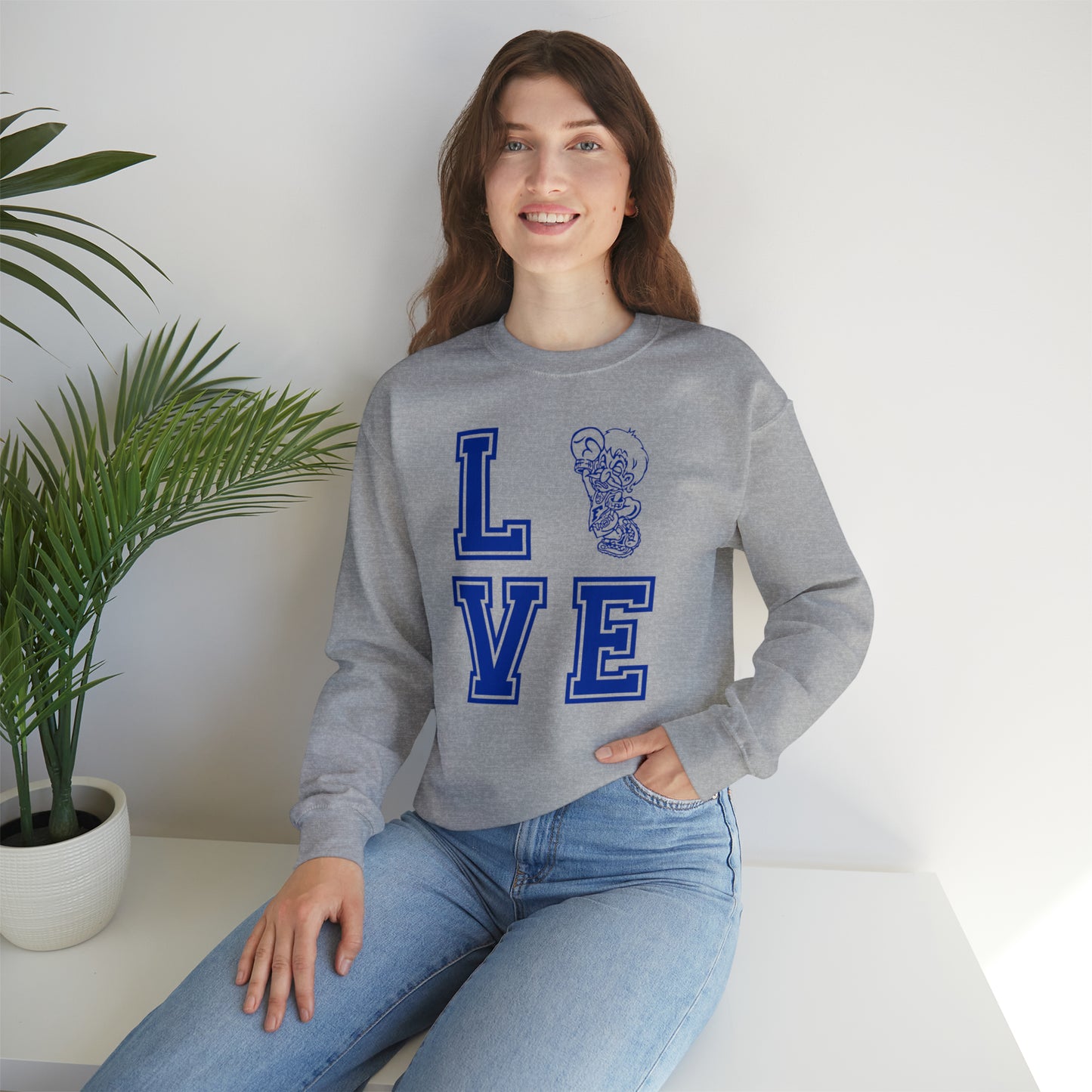 "Love Freeburg Midgets" Unisex Heavy Blend™ Crewneck Sweatshirt