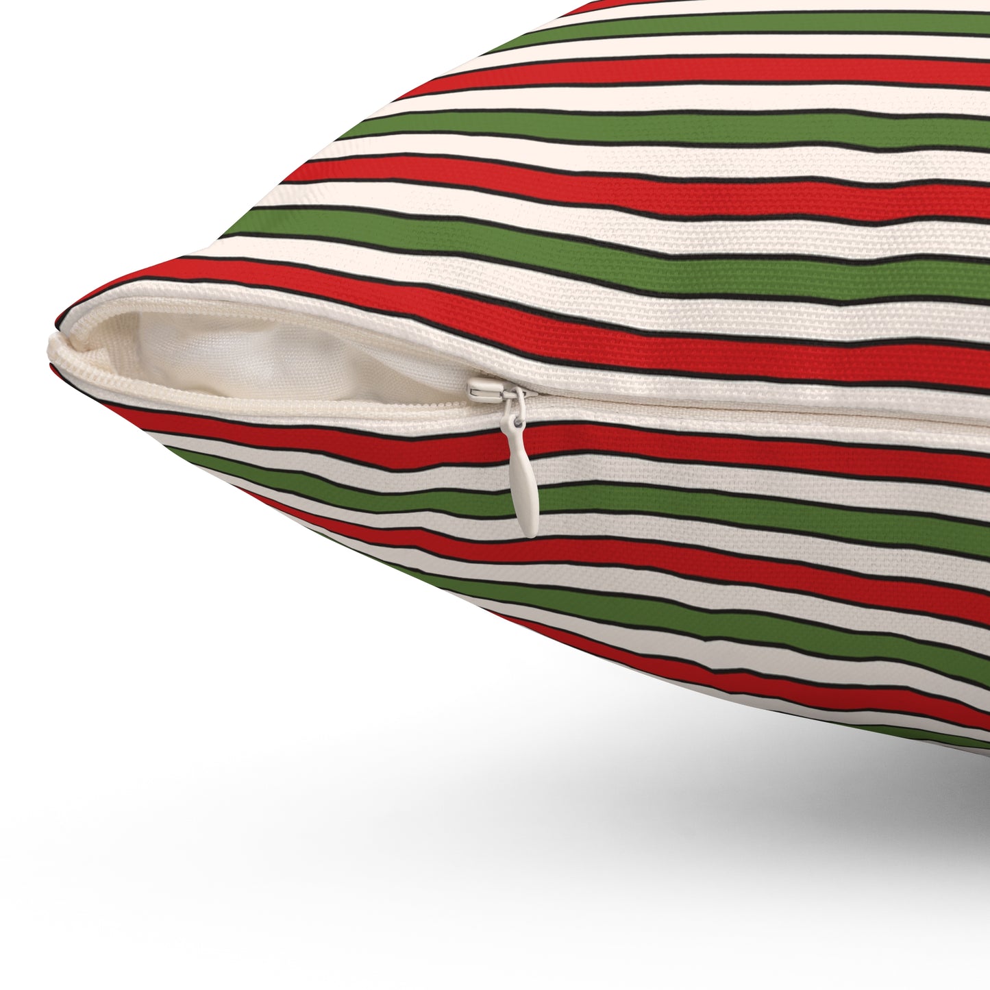 Christmas Checkerboard Pattern Polyester Square Pillow