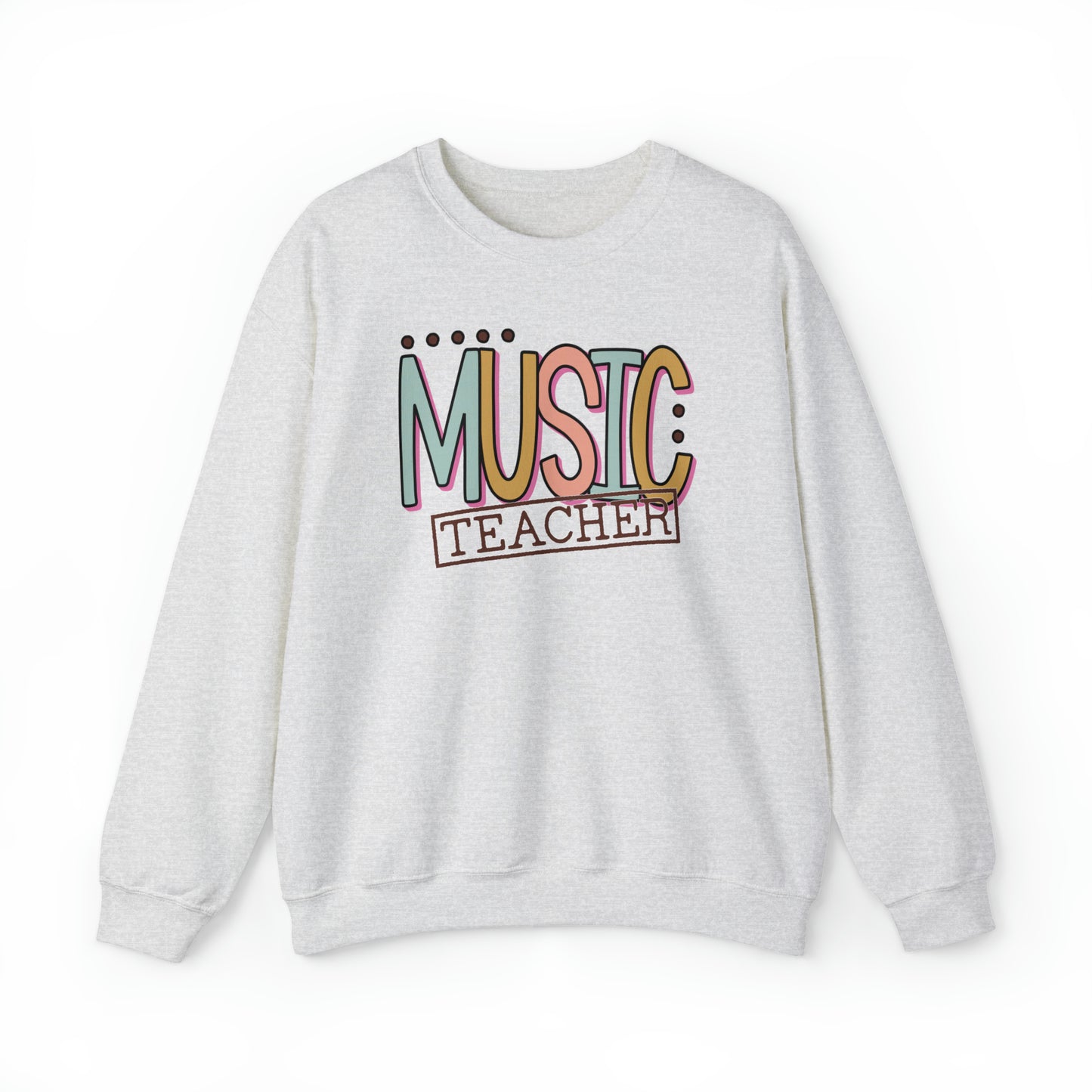 Vintage Multi-Colored Technology Teacher Lined Heavyweight Crewneck Sweatshirt