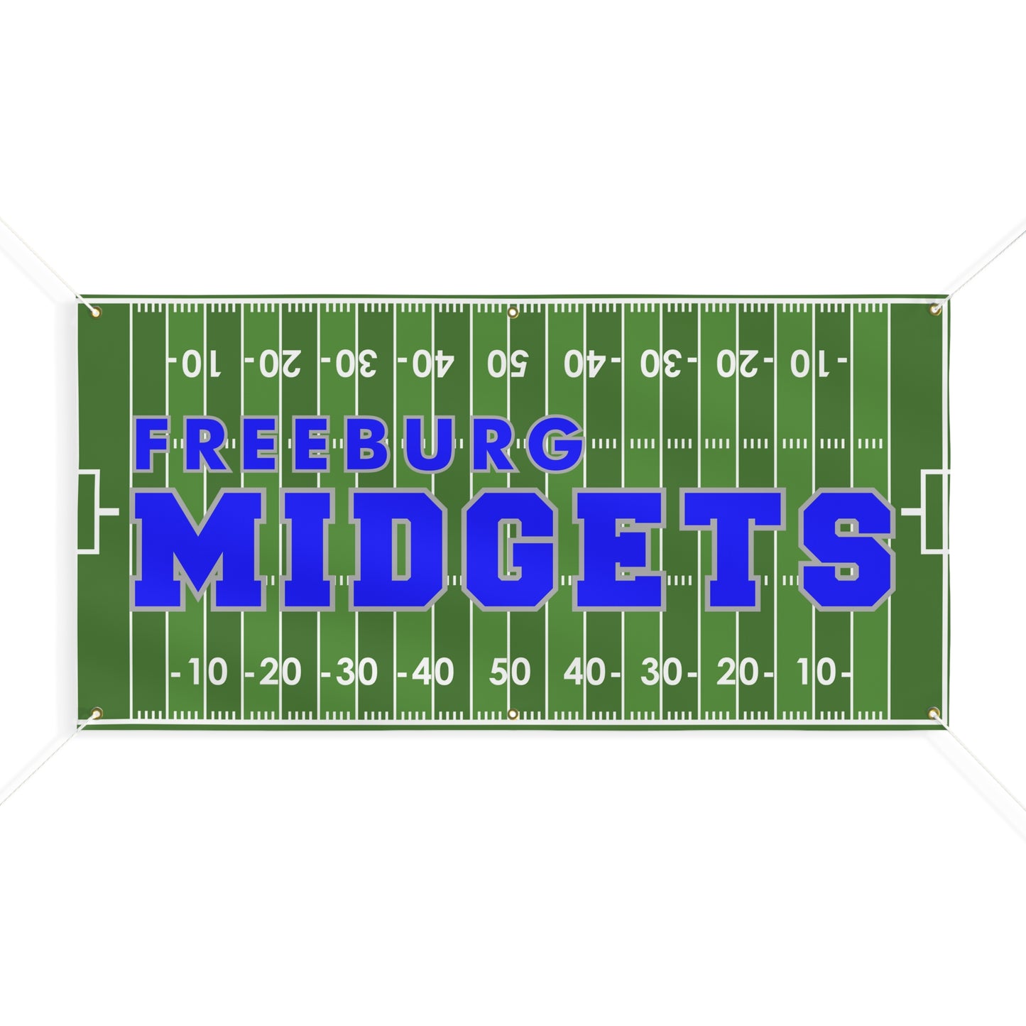 Freeburg Midgets Football Field Matte Banner - White