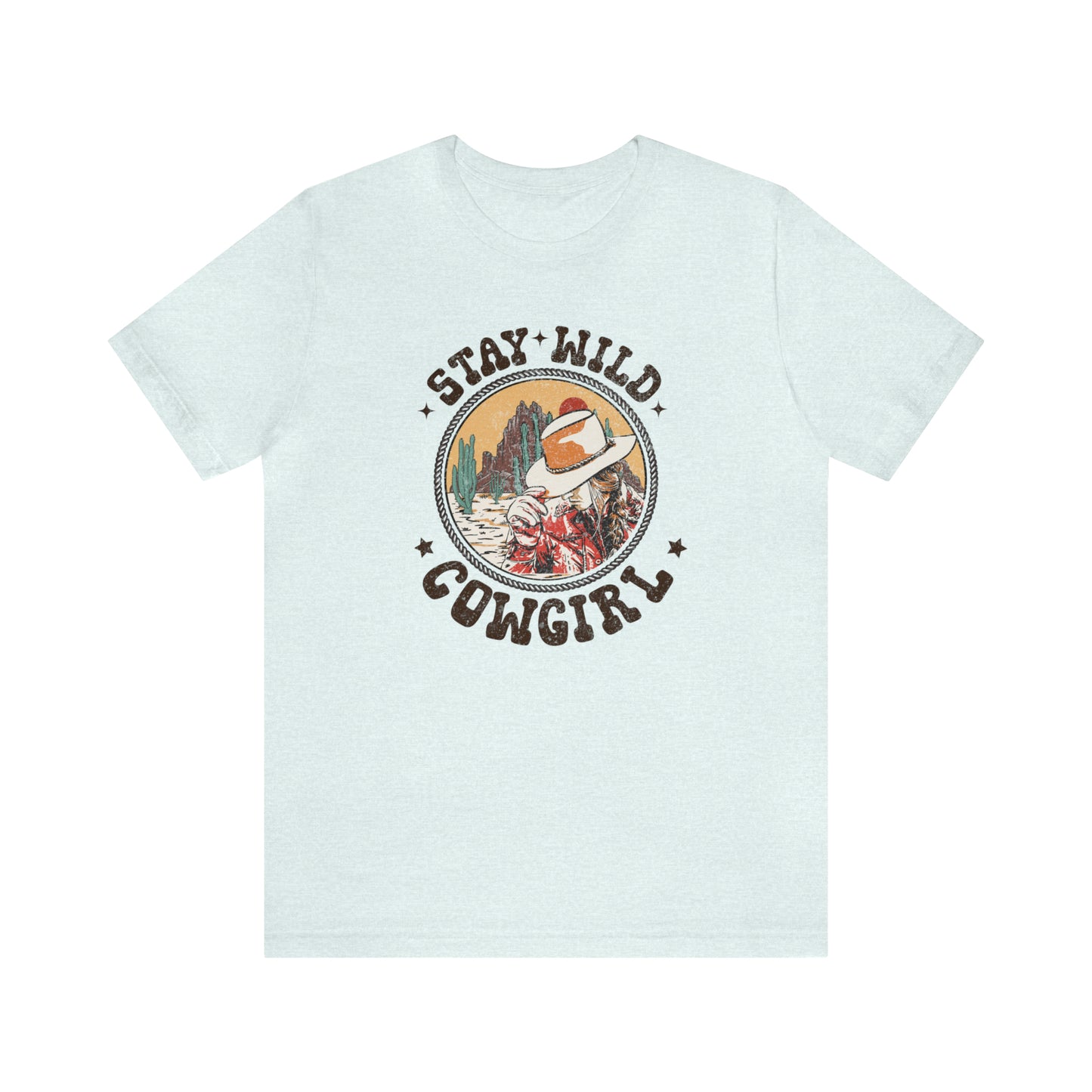 "Stay Wild Cowgirl" Unisex Jersey Short Sleeve Tee