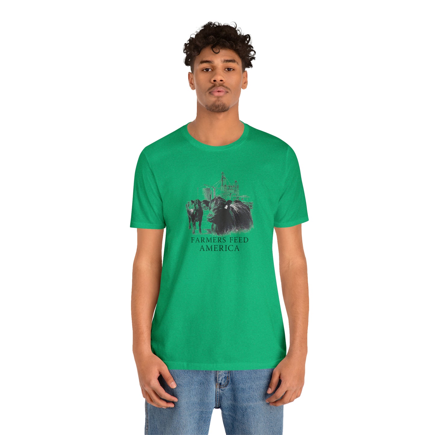 "Farmers Feed America" Unisex Jersey Short Sleeve Tee