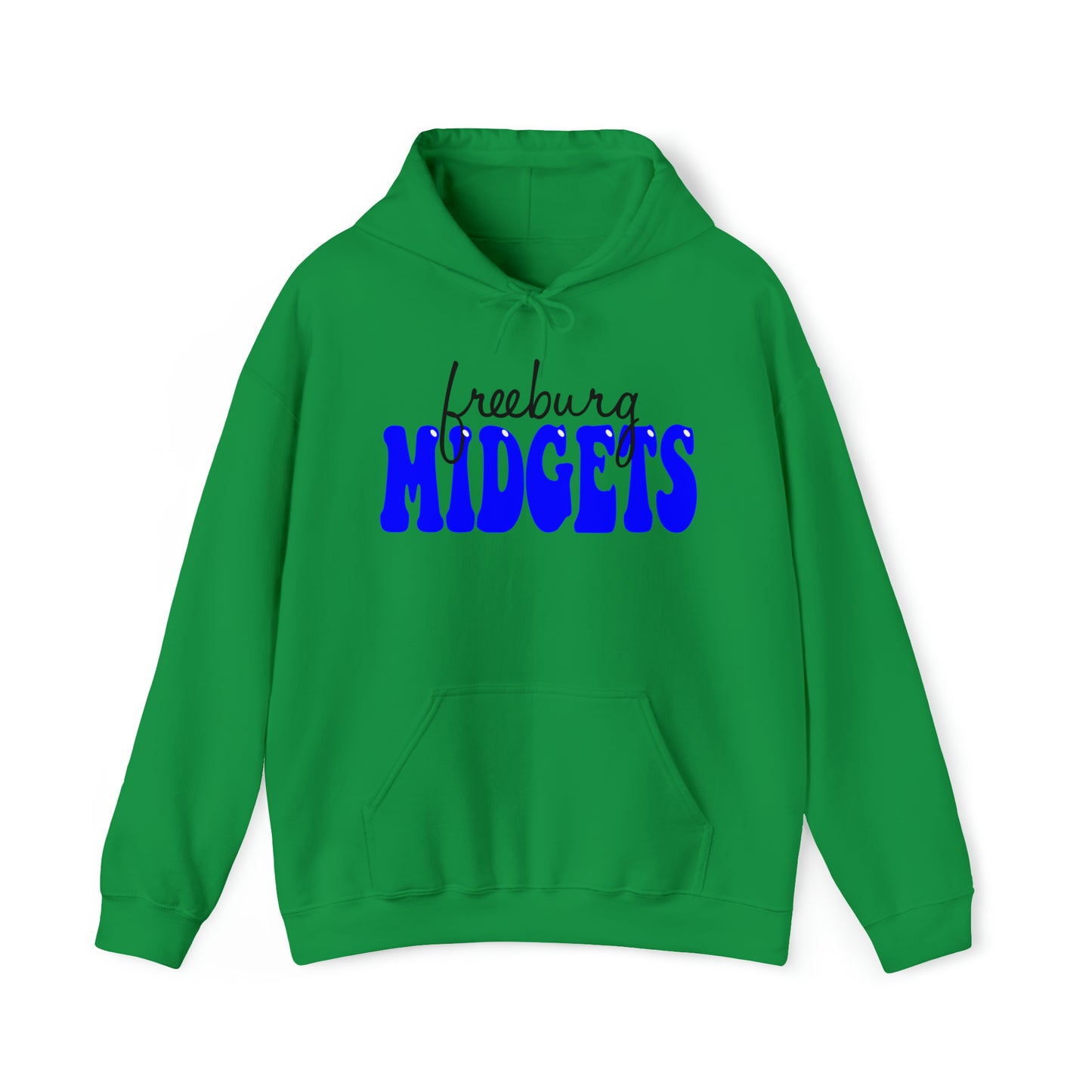Freeburg Midgets Cursive Bubble Logo Hooded Sweatshirt