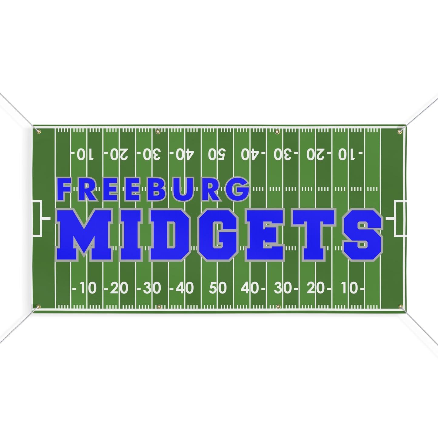 Freeburg Midgets Football Field Matte Banner - White