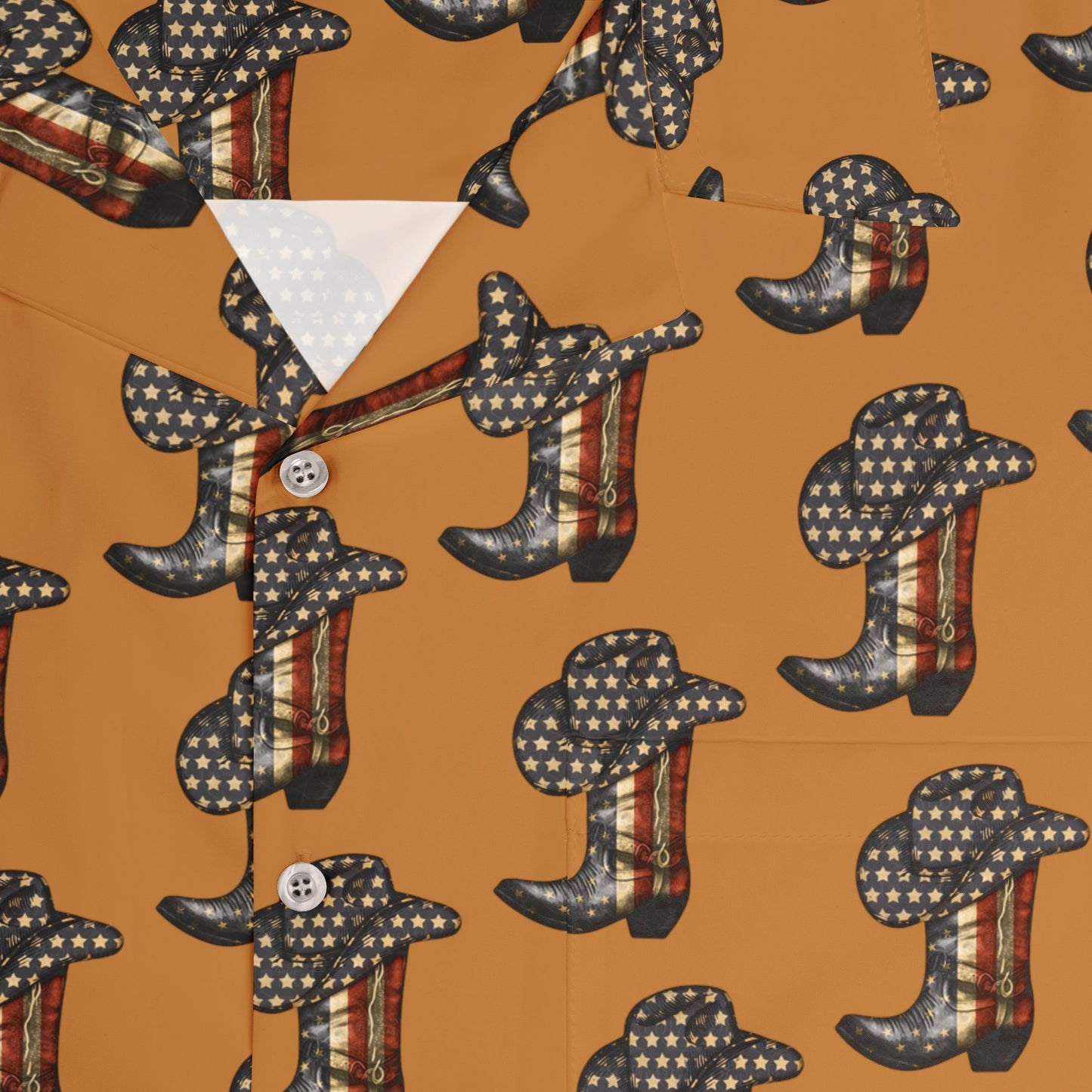 Cowboy Boots Men's Hawaiian Shirt (AOP)