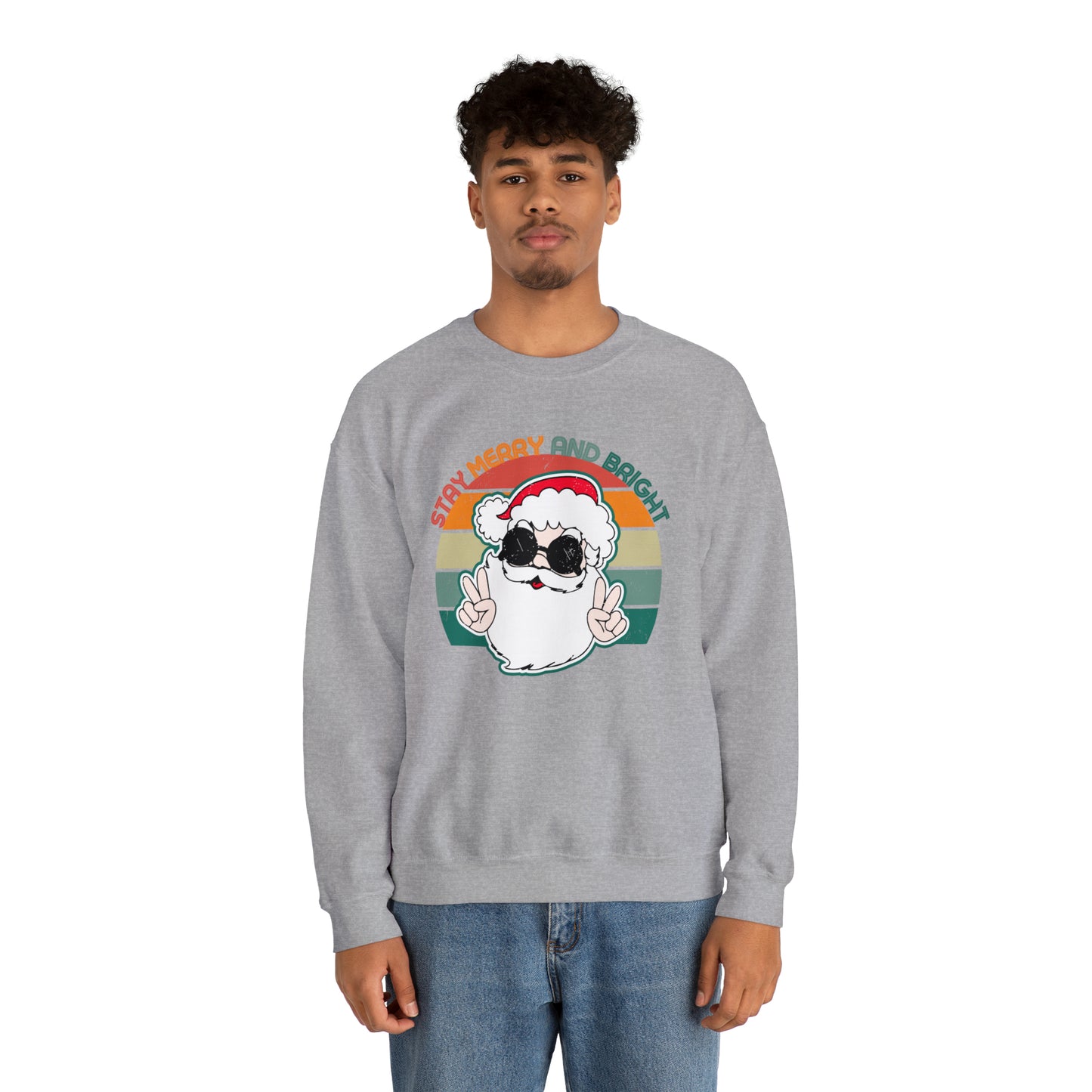 Stay Merry and Bright Heavyweight Crewneck Sweatshirt